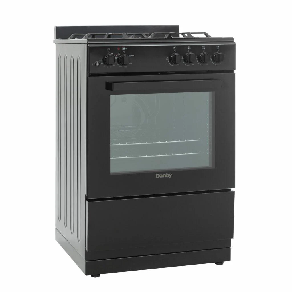 DR24V1BGLP Danby 24 Wide Gas Range in Black - Image 2