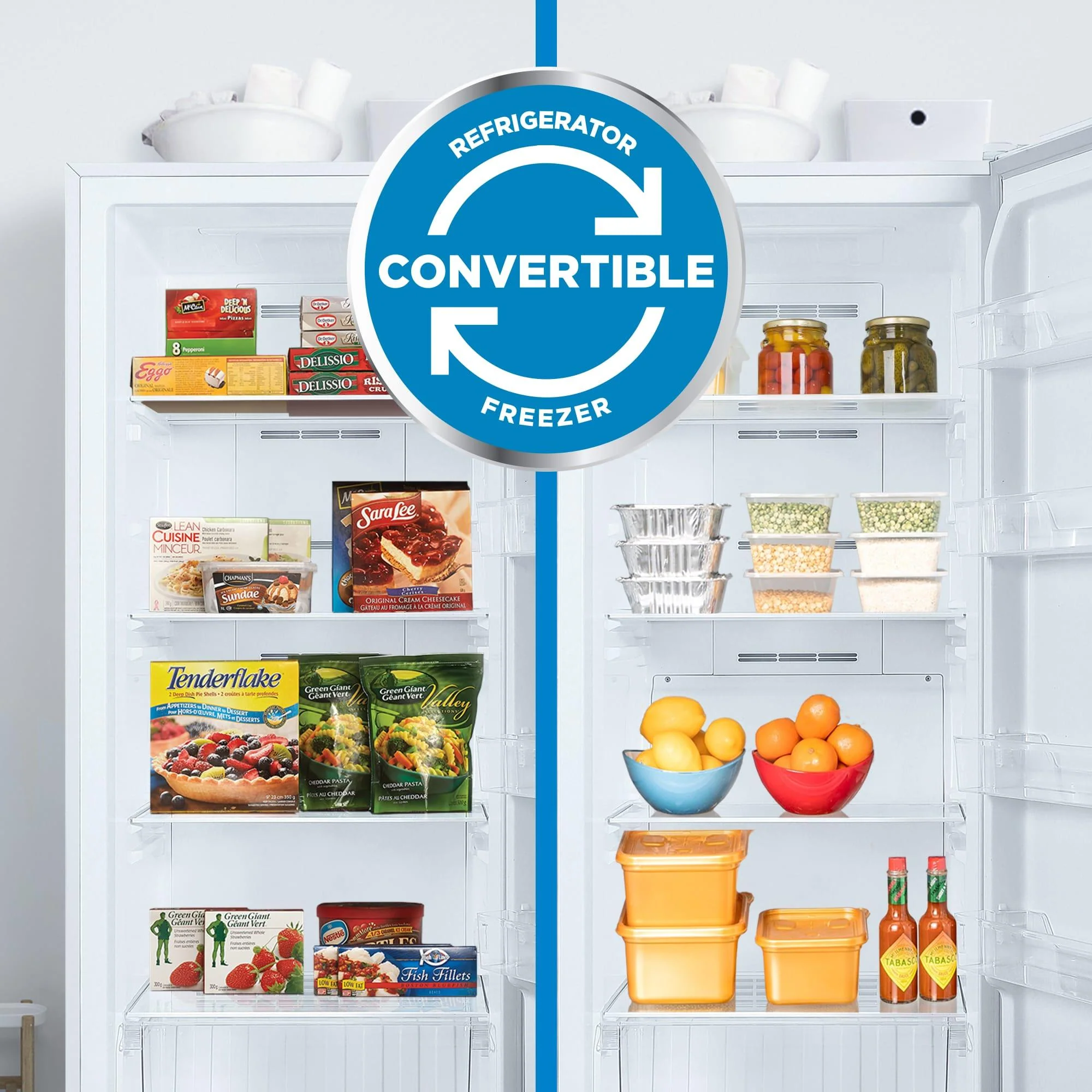 DUF140A1WDB Danby 14.0 cu. ft. Frost Free Convertible Upright Freezer in White - Image 4
