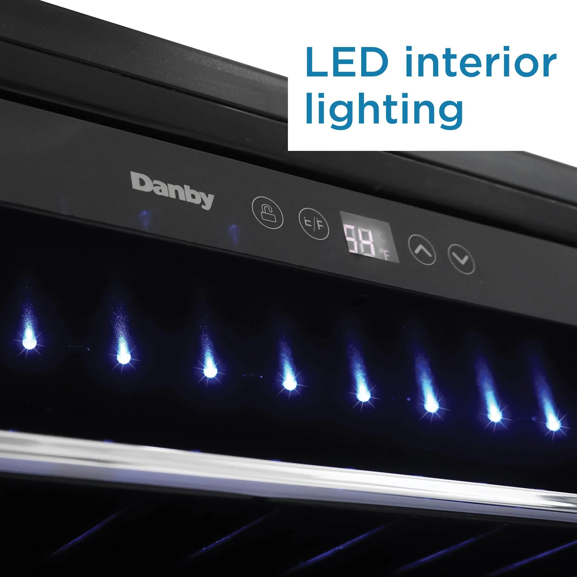 Danby 60 Bottle Built-in Wine Cooler in Stainless Steel - Image 5