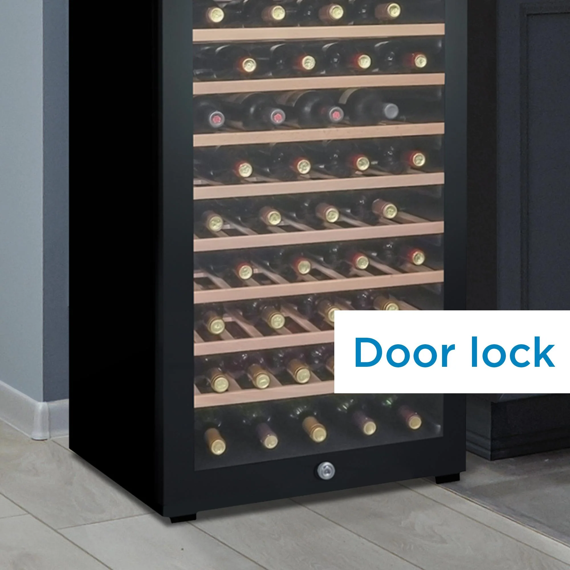 DWC94L1B Danby 94 Bottle Free-Standing Wine Cooler in Black - Image 5