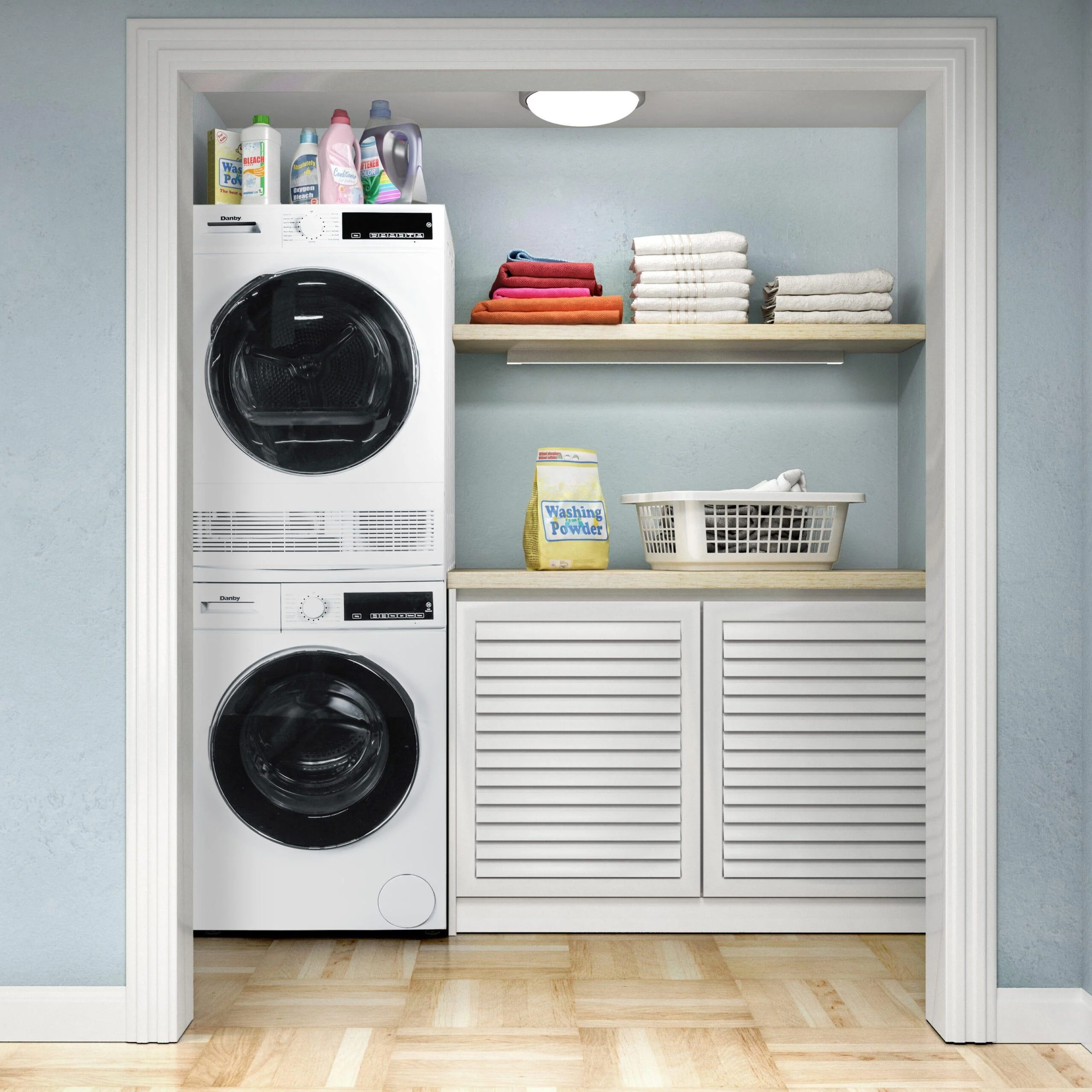 DWM022D3WDB Danby 24 Stackable Front Load Washer with Steam in White - Image 14