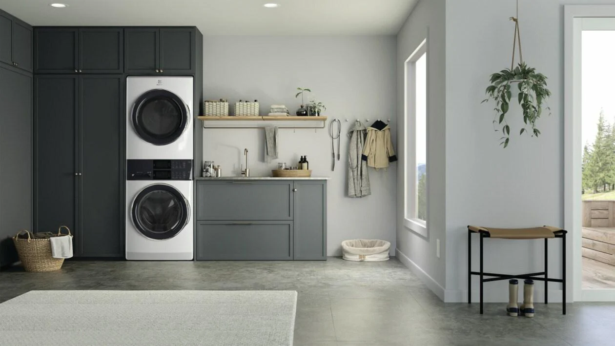 Electrolux ELTE7600AW Laundry Tower Single Unit Front Load 4.5 Cu. Ft. Washer & 8 Cu. Ft. Electric Dryer - Image 7