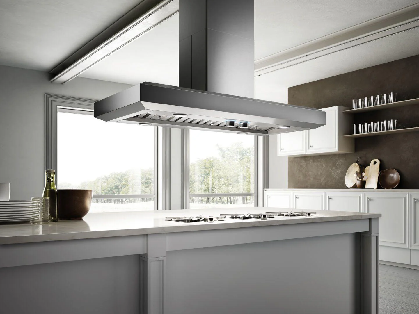Elica EVI648S1 VAVANO IS Island Range Hood 48" wide - 600CFM - Image 4