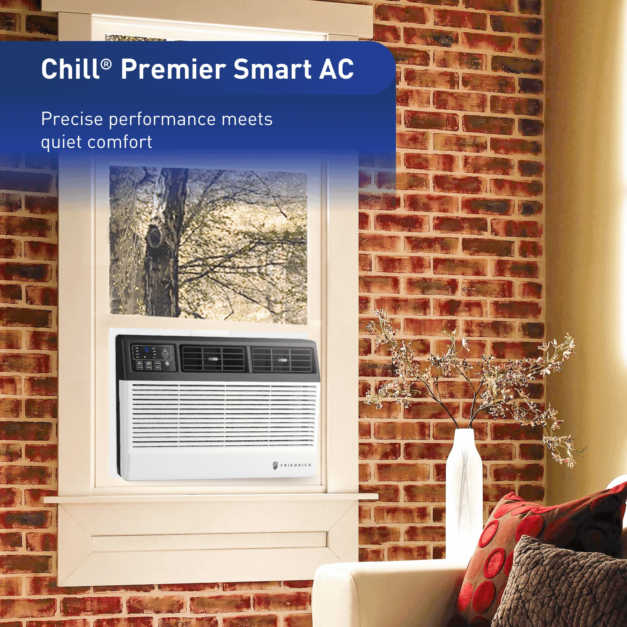 CCF10B10C Friedrich Chill Premier 10,000 BTU 115V Smart Window Air Conditioner - Cool Only - Image 5