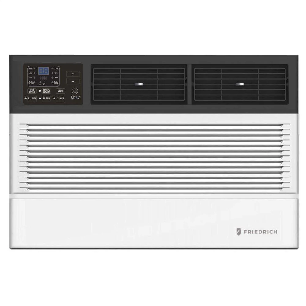 CEW08B11B Friedrich Chill Premier 8,000 BTU 115V Smart Window/Wall Air Conditioner with Electric Heat