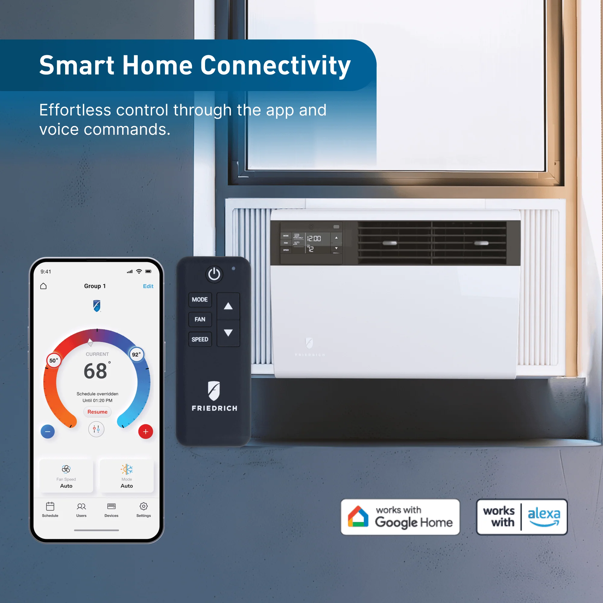 KCVM18B30A Friedrich K hl Inverter 18,000 BTU 230V Smart Window/Wall Air Conditioner - Cool only - Image 5