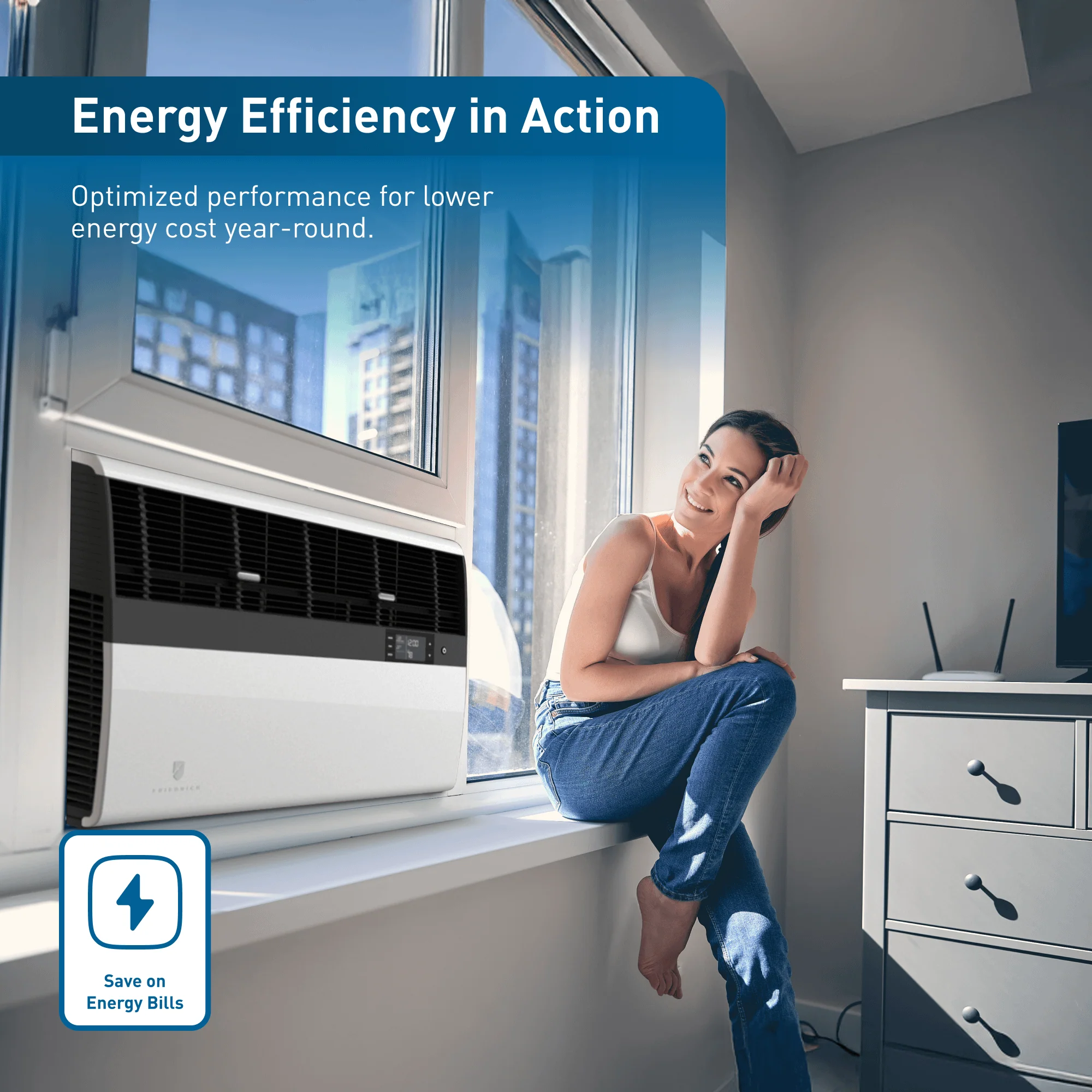 KCVS08B10A Friedrich K hl Inverter 8,000 BTU 115V Smart Window/Wall Air Conditioner - Cool only - Image 6