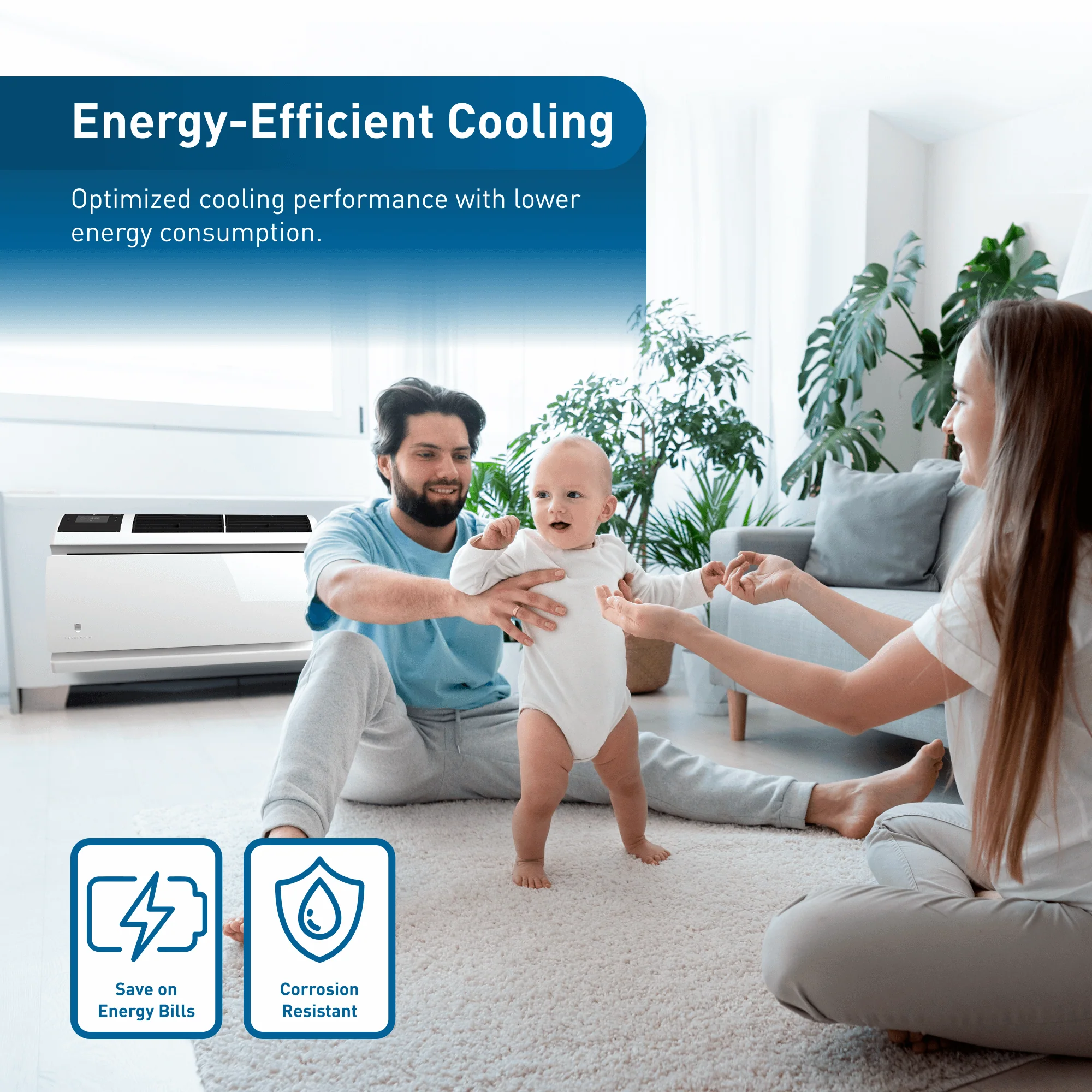WCVT12B30A Friedrich WallMaster Inverter 12,000 BTU 230V Smart Through-the-Wall Air Conditioner - Cool Only - Image 6