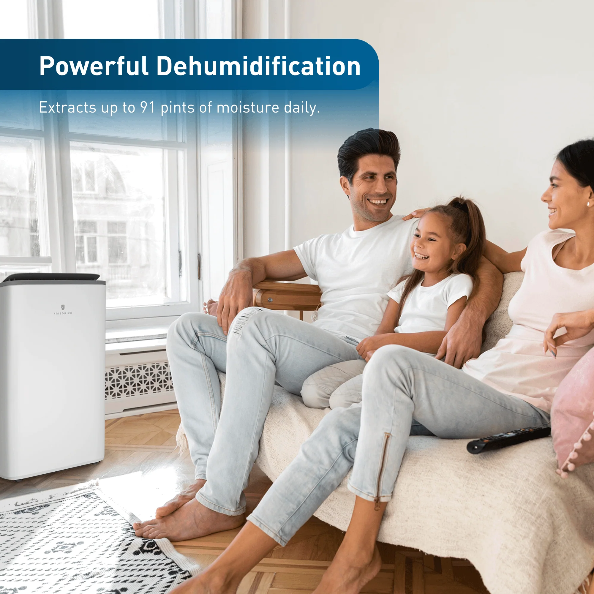 ZHP14DC Friedrich ZoneAire Premier 14,000 BTU Dual-Hose Smart Portable Air Conditioner with Heat Pump - Image 13