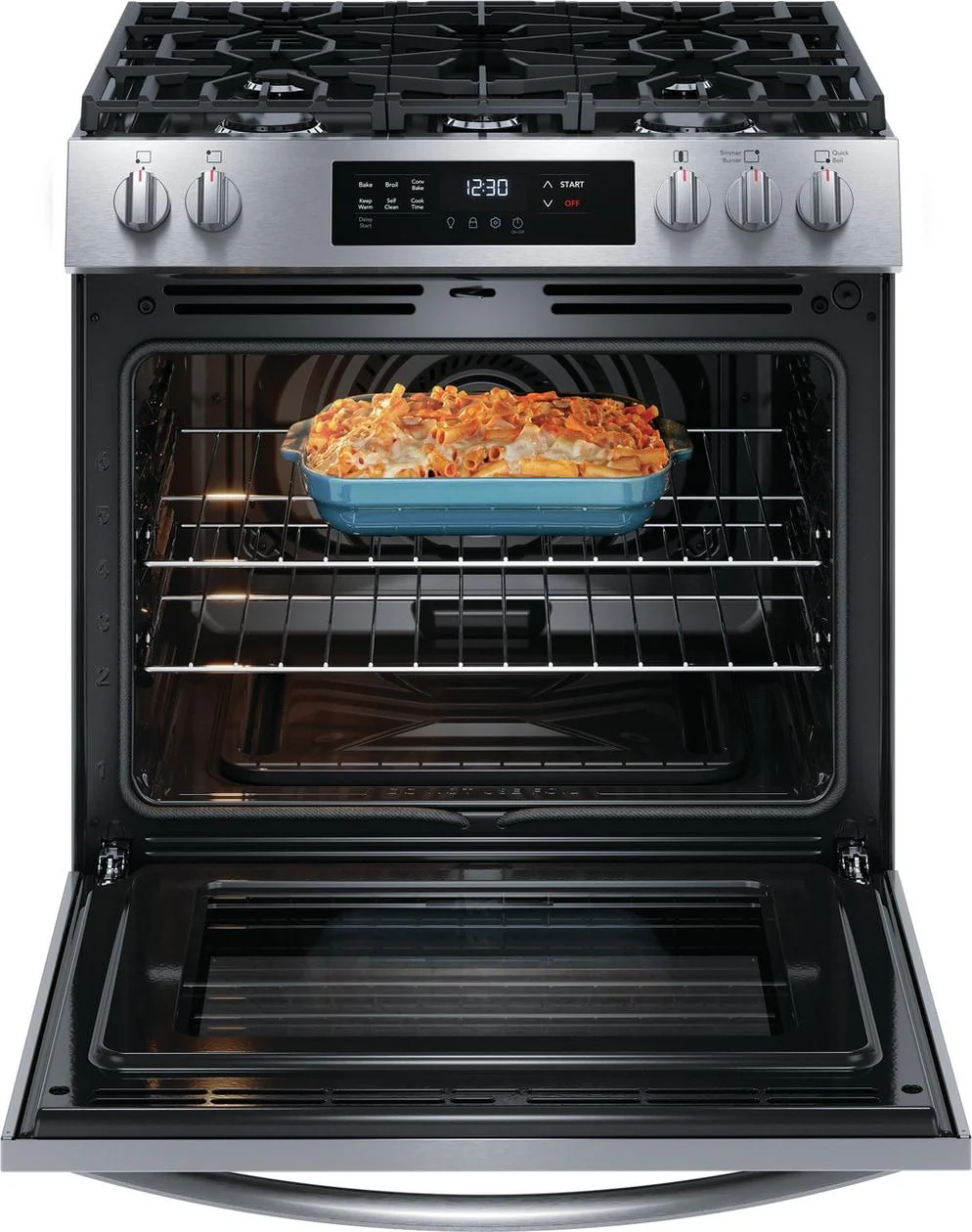 Frigidaire FCFG3083AS 30" Front Control Gas Range with Convection Bake - Image 3