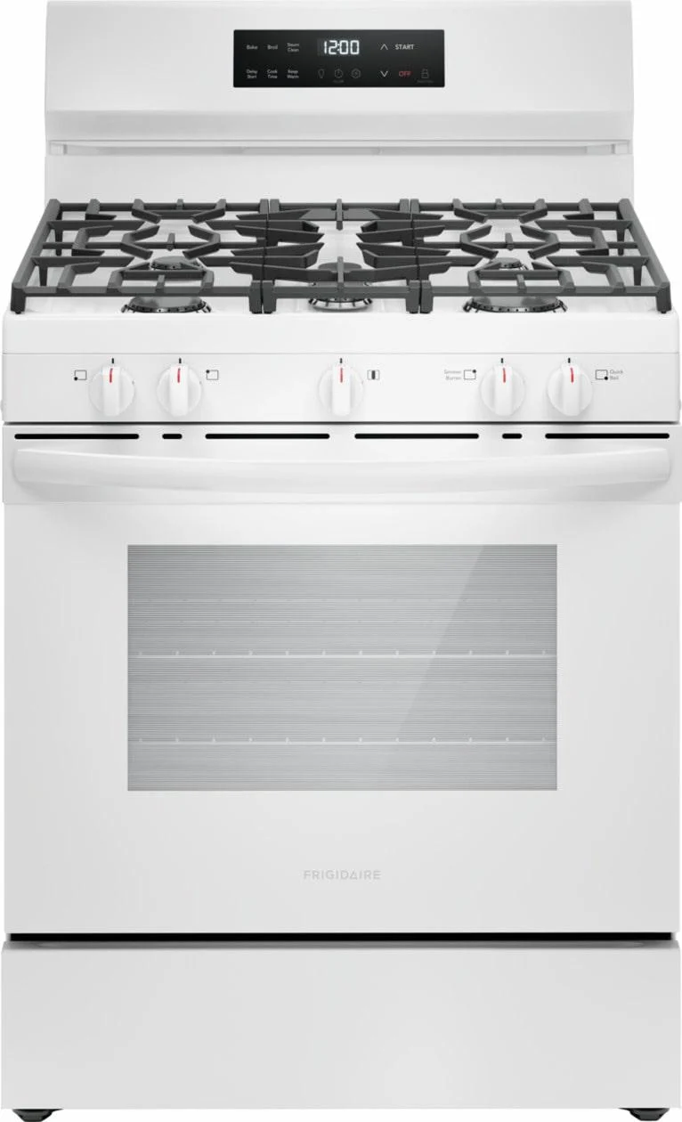 Frigidaire FCRG3062AW 30" Gas Range with Quick Boil
