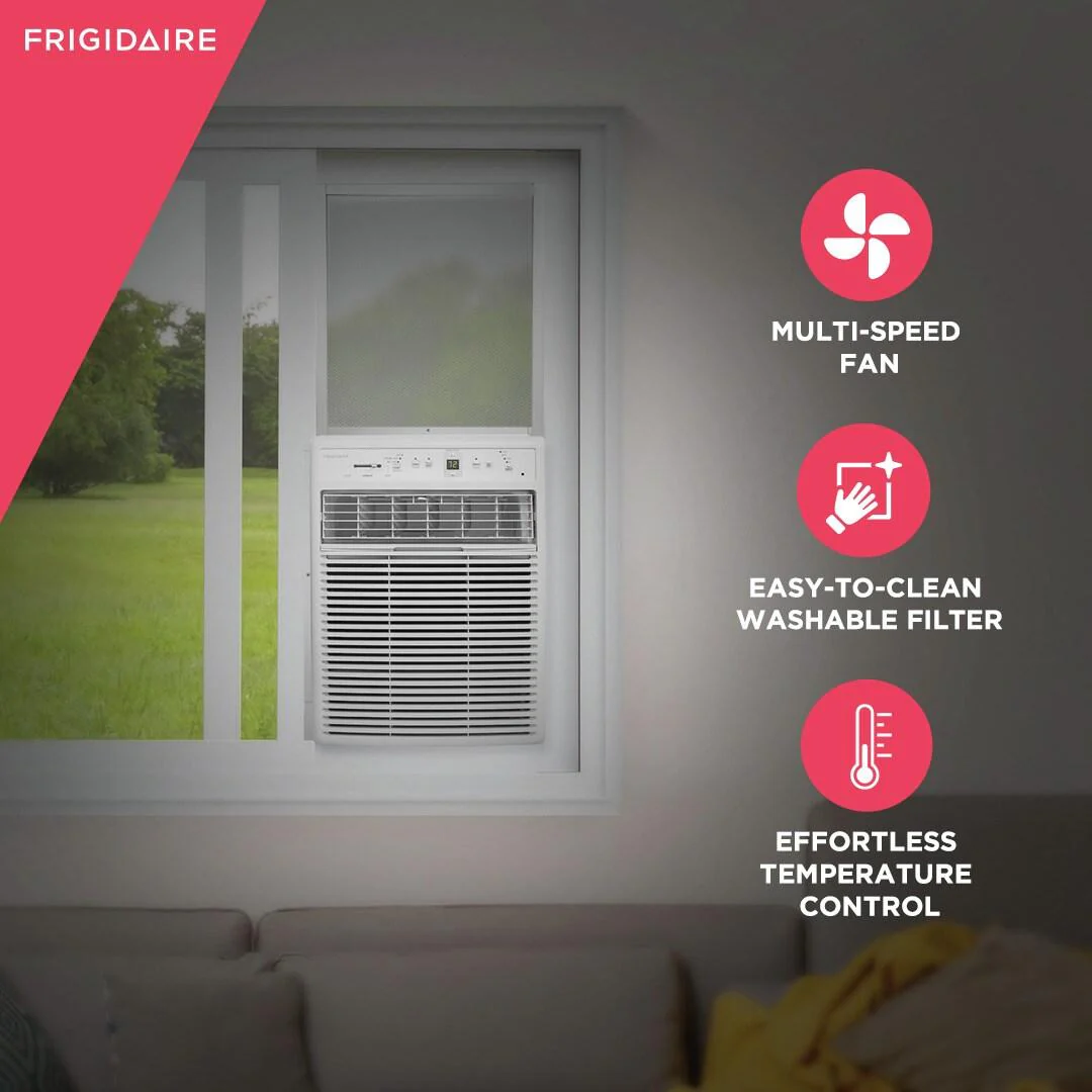 Frigidaire FHSC102WB1 10,000 BTU Slider Casement Window Room Air Conditioner - Image 3