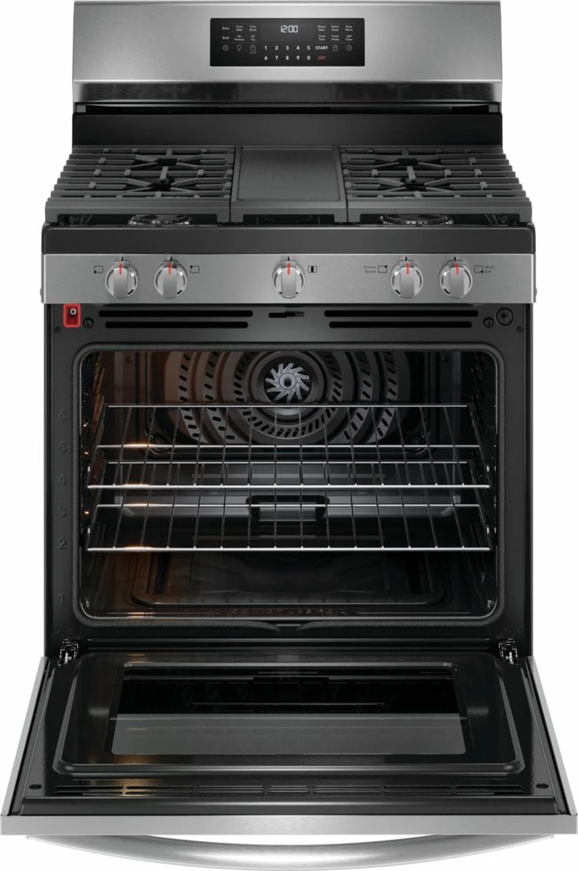 Frigidaire GCRG3060BD 30" Rear Control Gas Range with Total Convection - Image 3