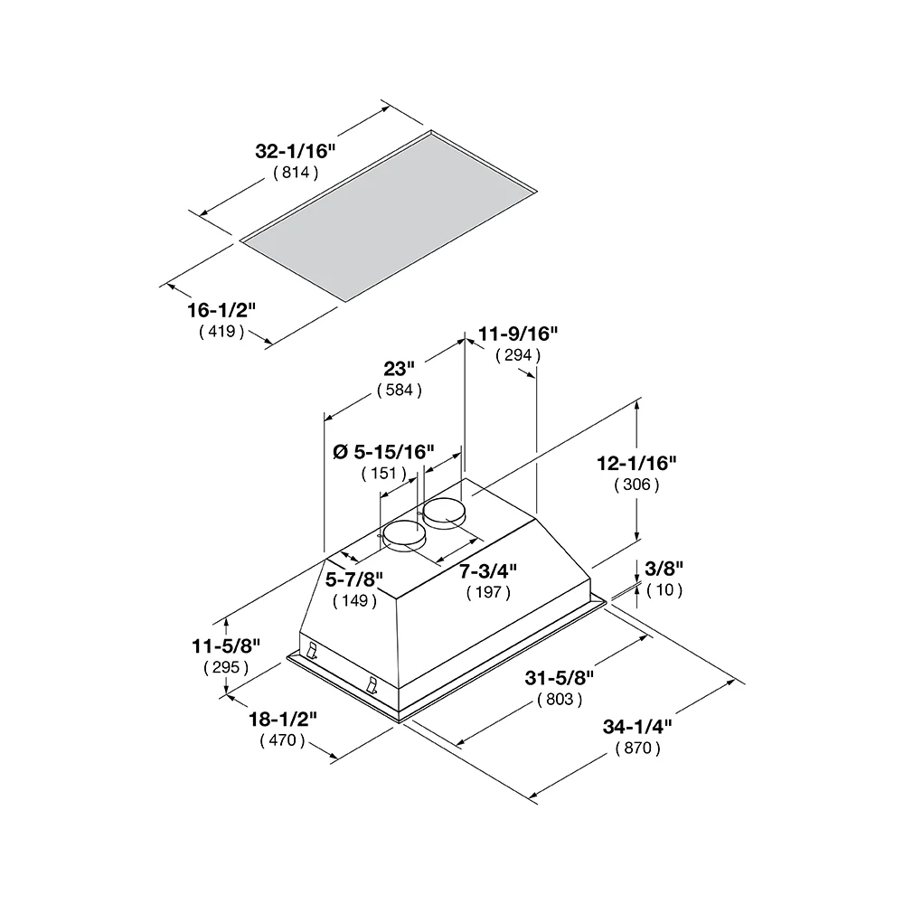 36" PRO INSERT HOOD - Image 9