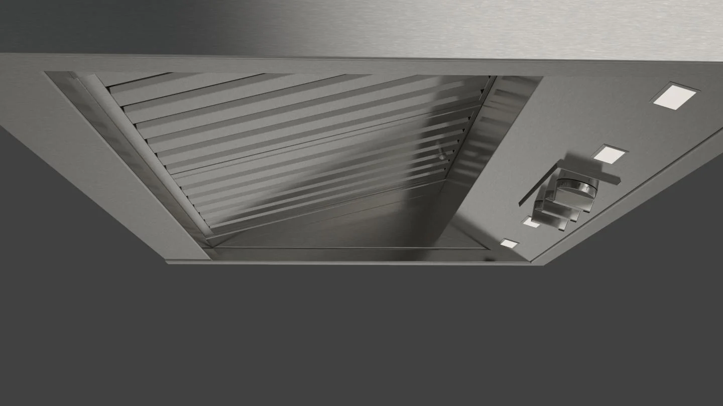 36" PRO WALL-MOUNT HOOD (2 FAN - KNOBS) - Image 5