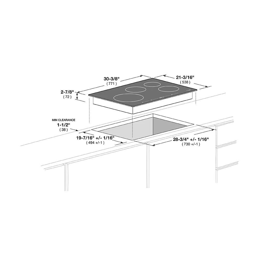 30" INDUCTION COOKTOP WITH BRUSHED ALUMINUM TRIM - Image 7
