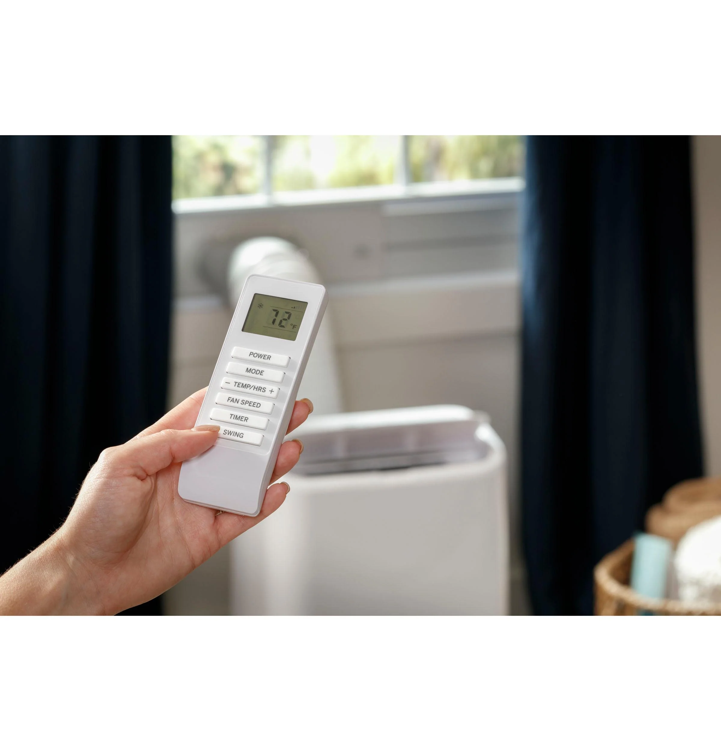 APCD08JASW GE® 8,500 BTU Portable Air Conditioner with Dehumifier and Remote, White - Image 8