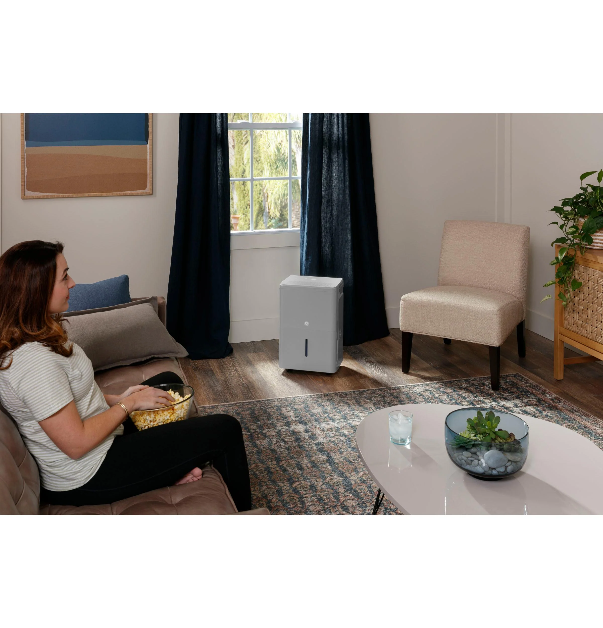 GE® ENERGY STAR® 50 Pint Smart Portable Dehumidifier with Smart Dry for Wet Spaces - Image 4
