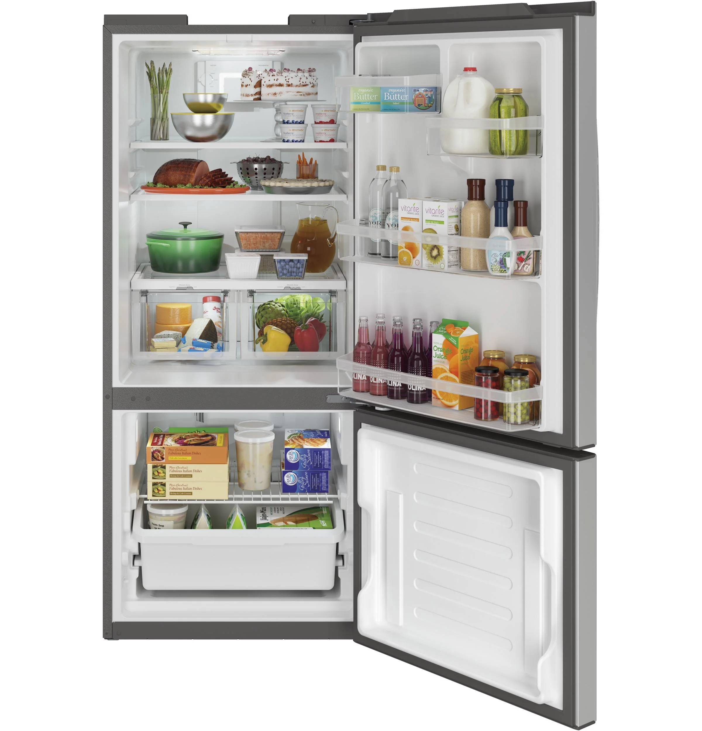 GBE21DYKFS GE® ENERGY STAR® 20.9 Cu. Ft. Bottom-Freezer Refrigerator - Image 6