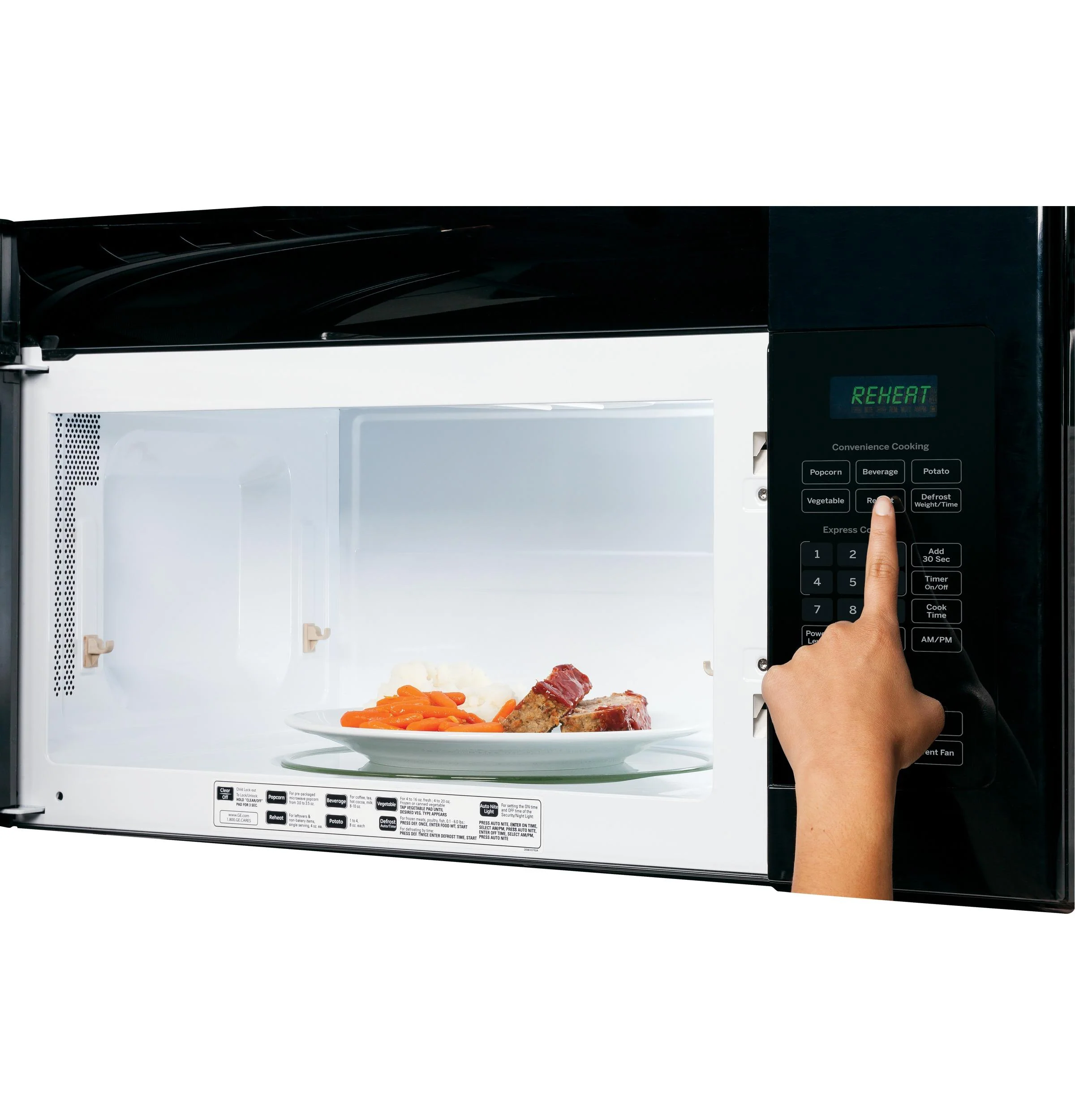 GCHK07N1WBB GE® 0.7 Cu. Ft. Spacemaker® Countertop Microwave Oven - Image 5