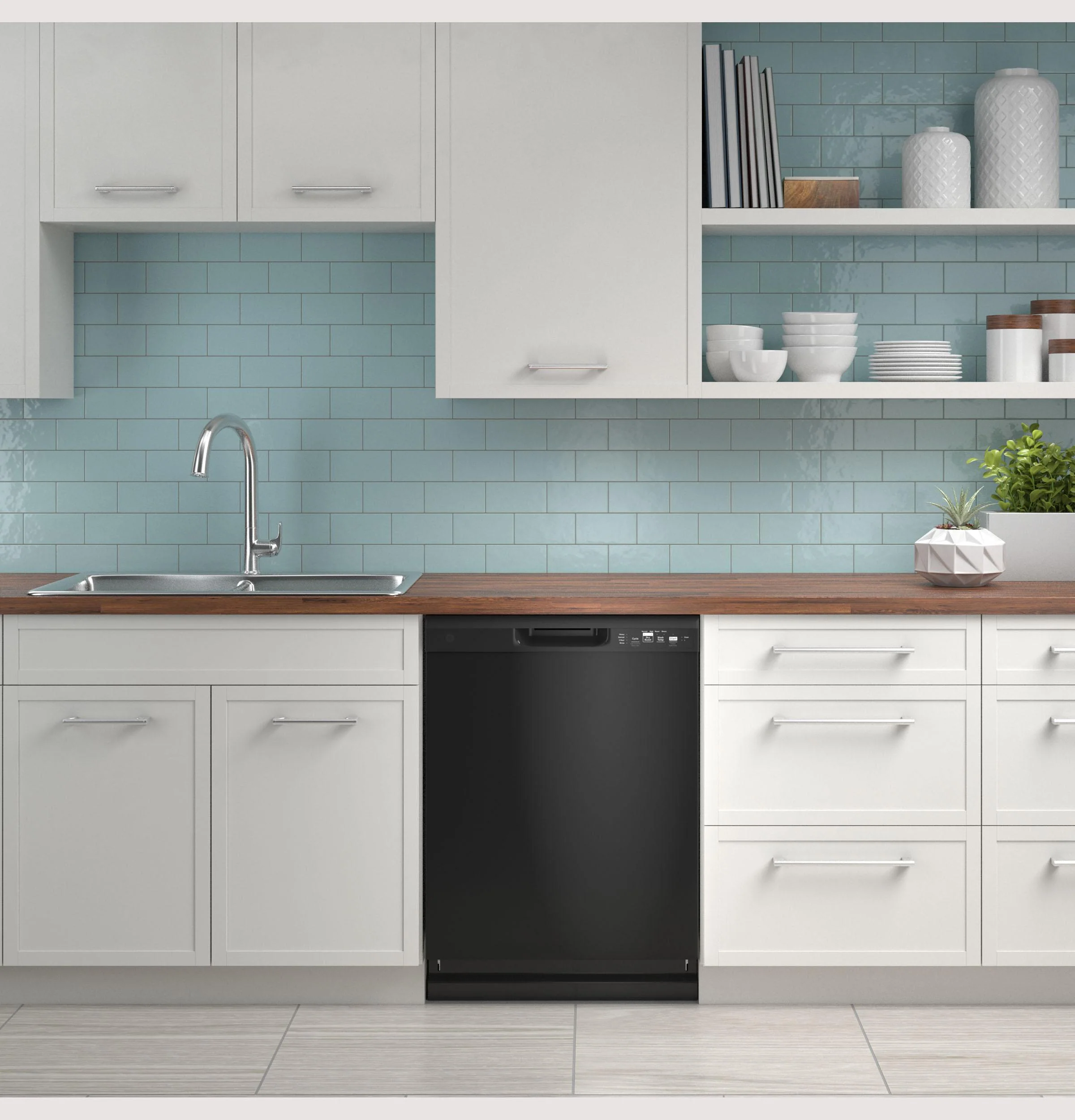 GDF511PGRBB GE® ENERGY STAR® Dishwasher with Front Controls with Power Cord - Image 5