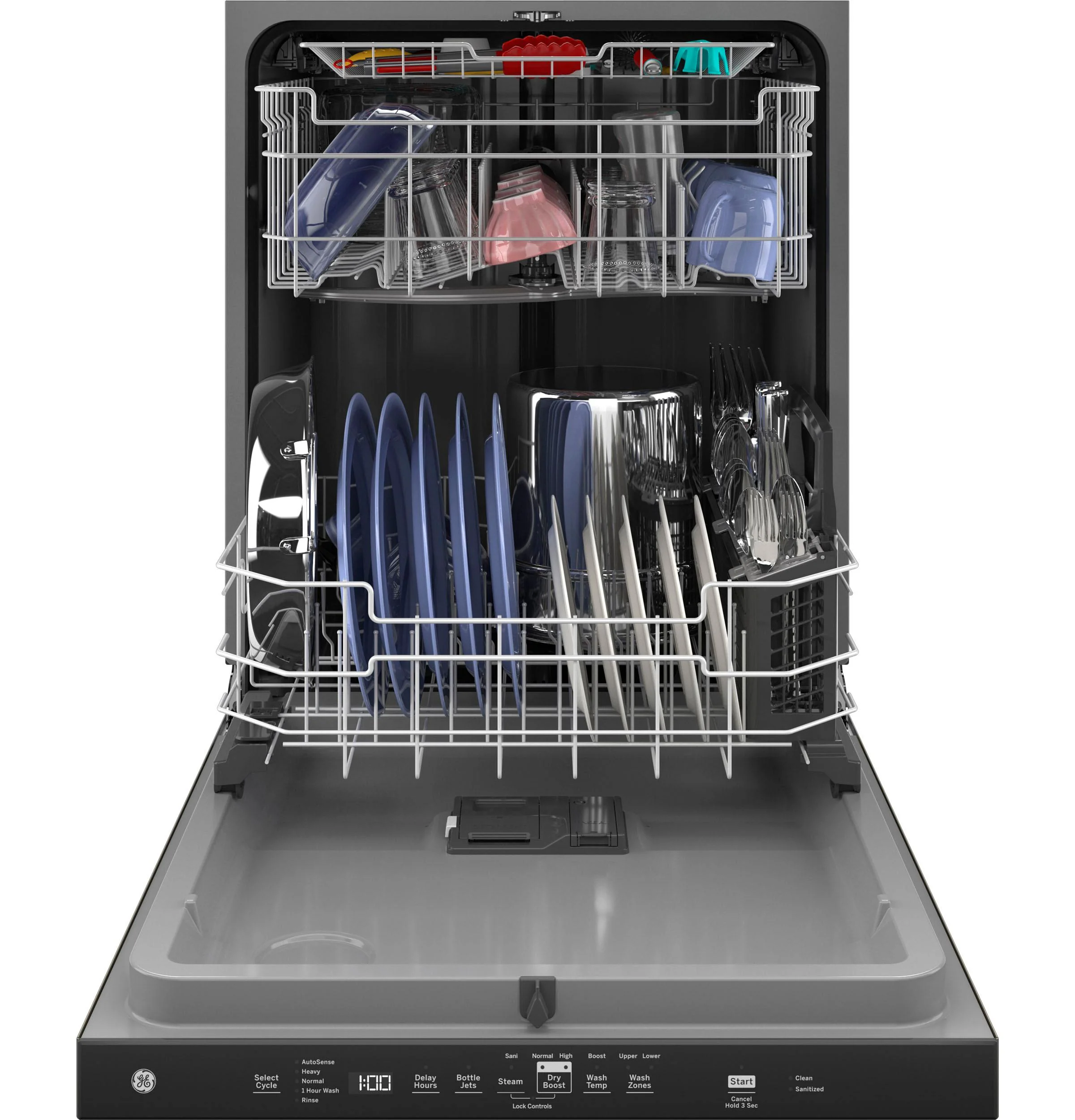 GDP630PMRES GE® ENERGY STAR® Top Control with Plastic Interior Dishwasher with Sanitize Cycle & Dry Boost - Image 3