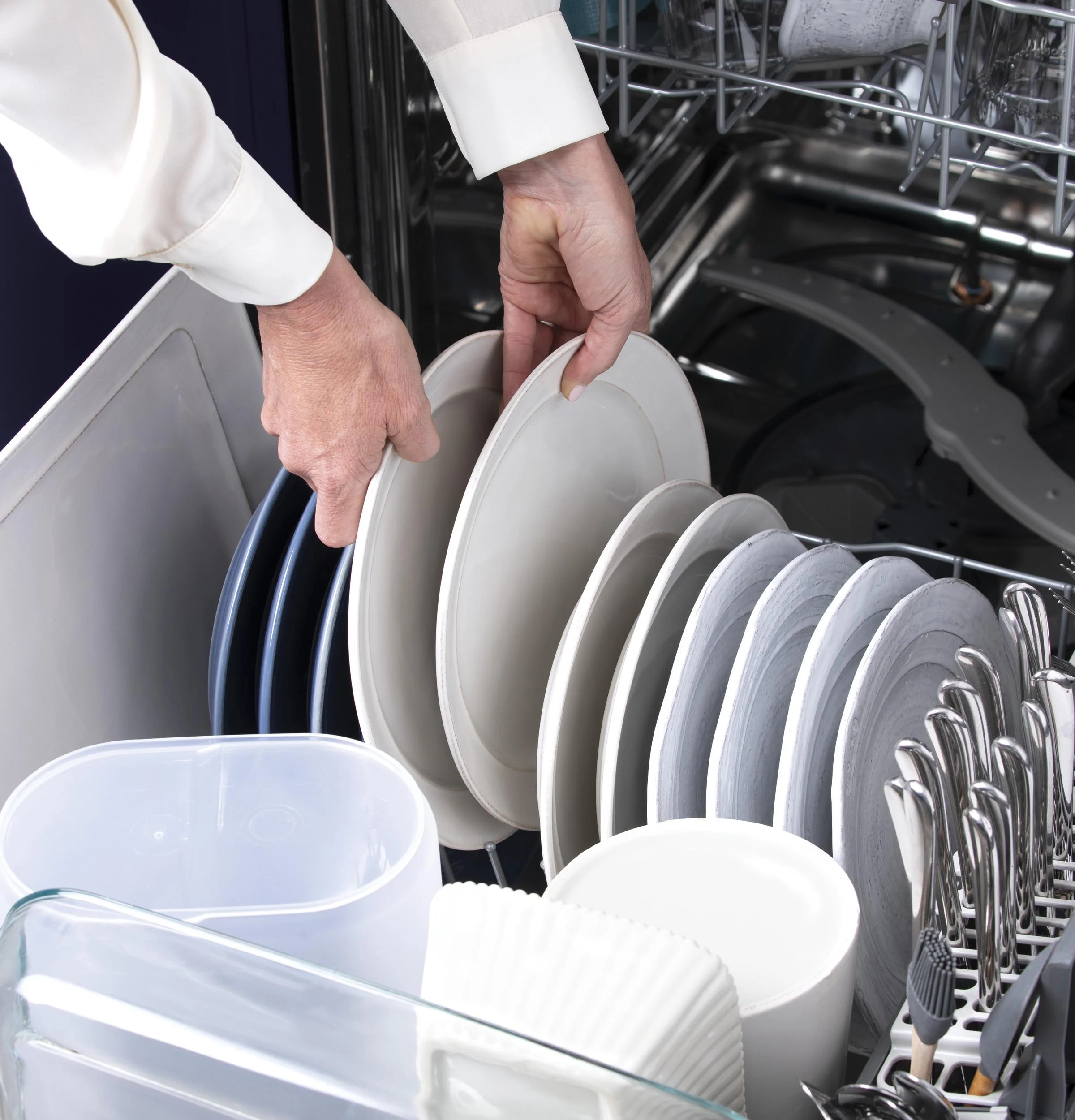 GE® Fingerprint Resistant Top Control with Stainless Steel Interior Dishwasher with Sanitize Cycle & Dry Boost - Image 45