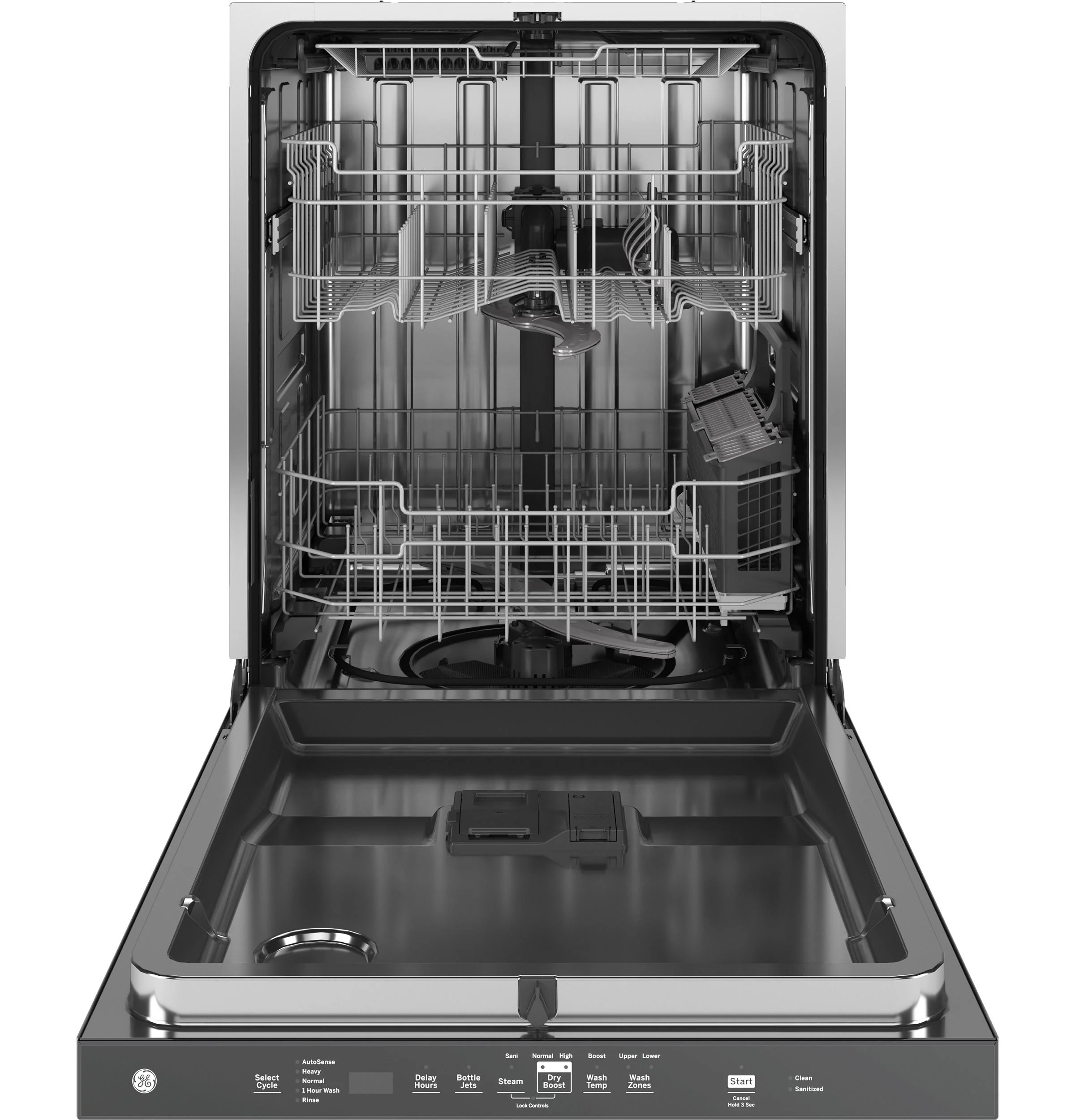 GDP670SYVFS GE® ENERGY STAR® Fingerprint Resistant Top Control with Stainless Steel Interior Dishwasher with Sanitize Cycle - Image 3