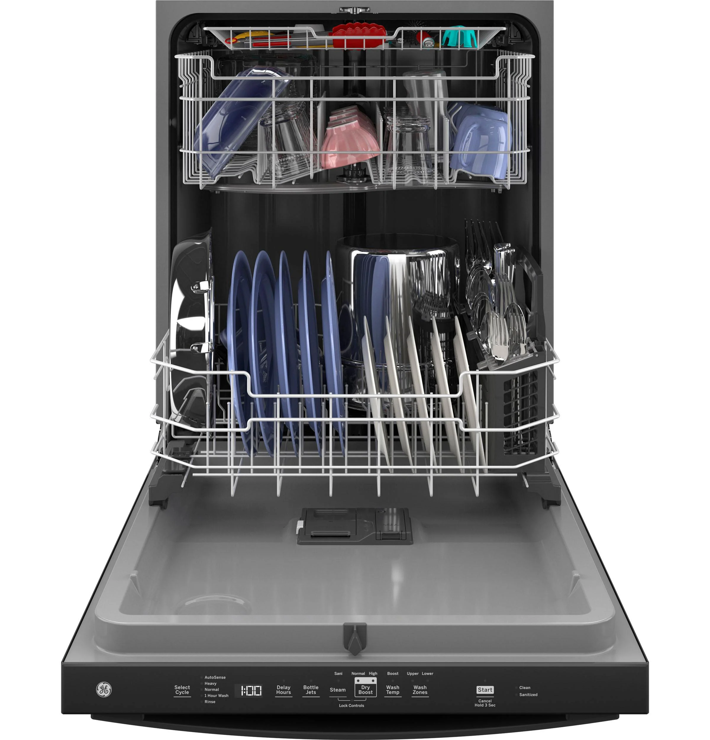 GDT630PGRBB GE® ENERGY STAR® Top Control with Plastic Interior Dishwasher with Sanitize Cycle & Dry Boost - Image 3
