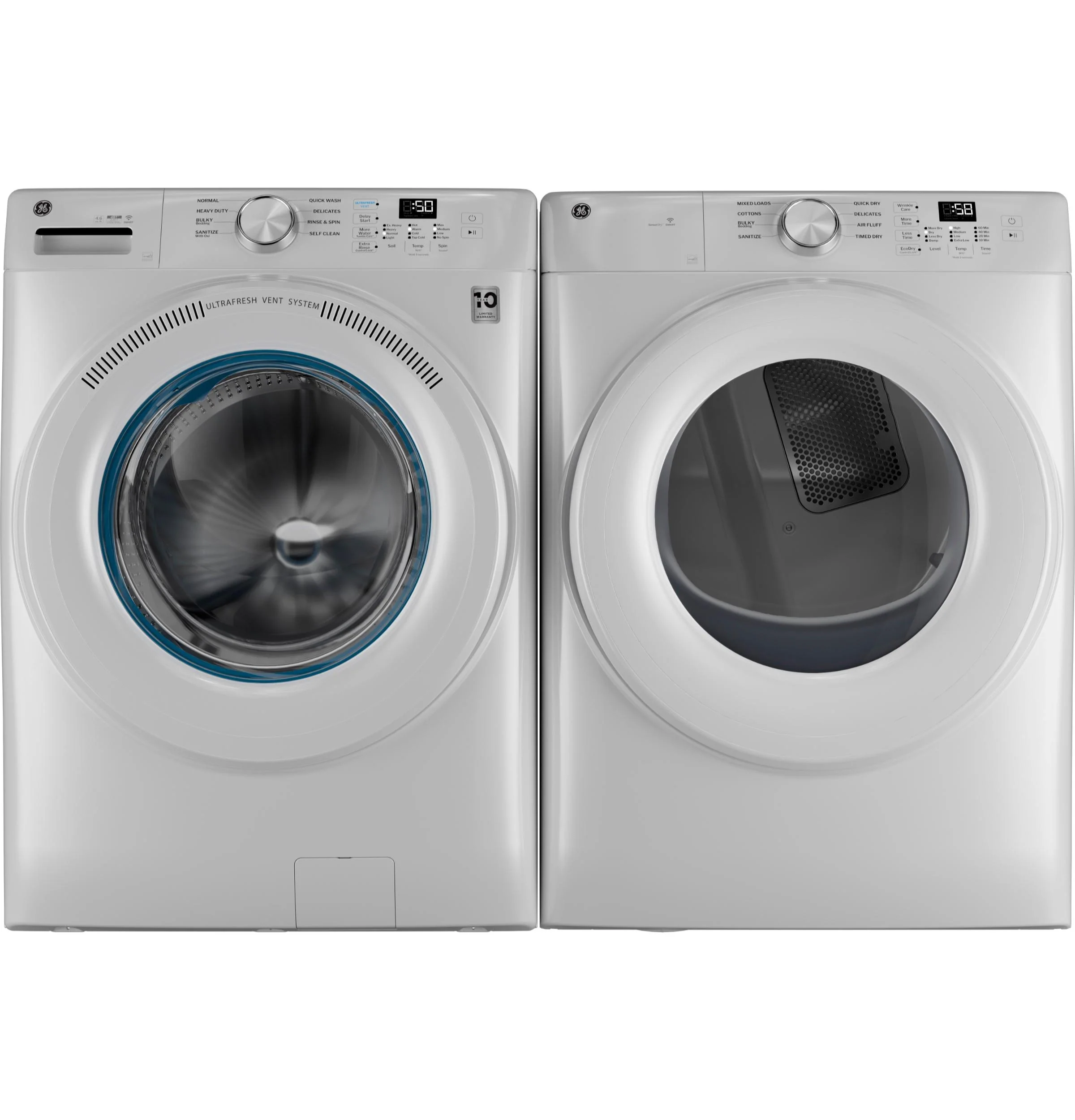 GFD35ESSYWW GE® ENERGY STAR® 7.8 cu. ft. Capacity Smart Front Load Electric Dryer - Image 7