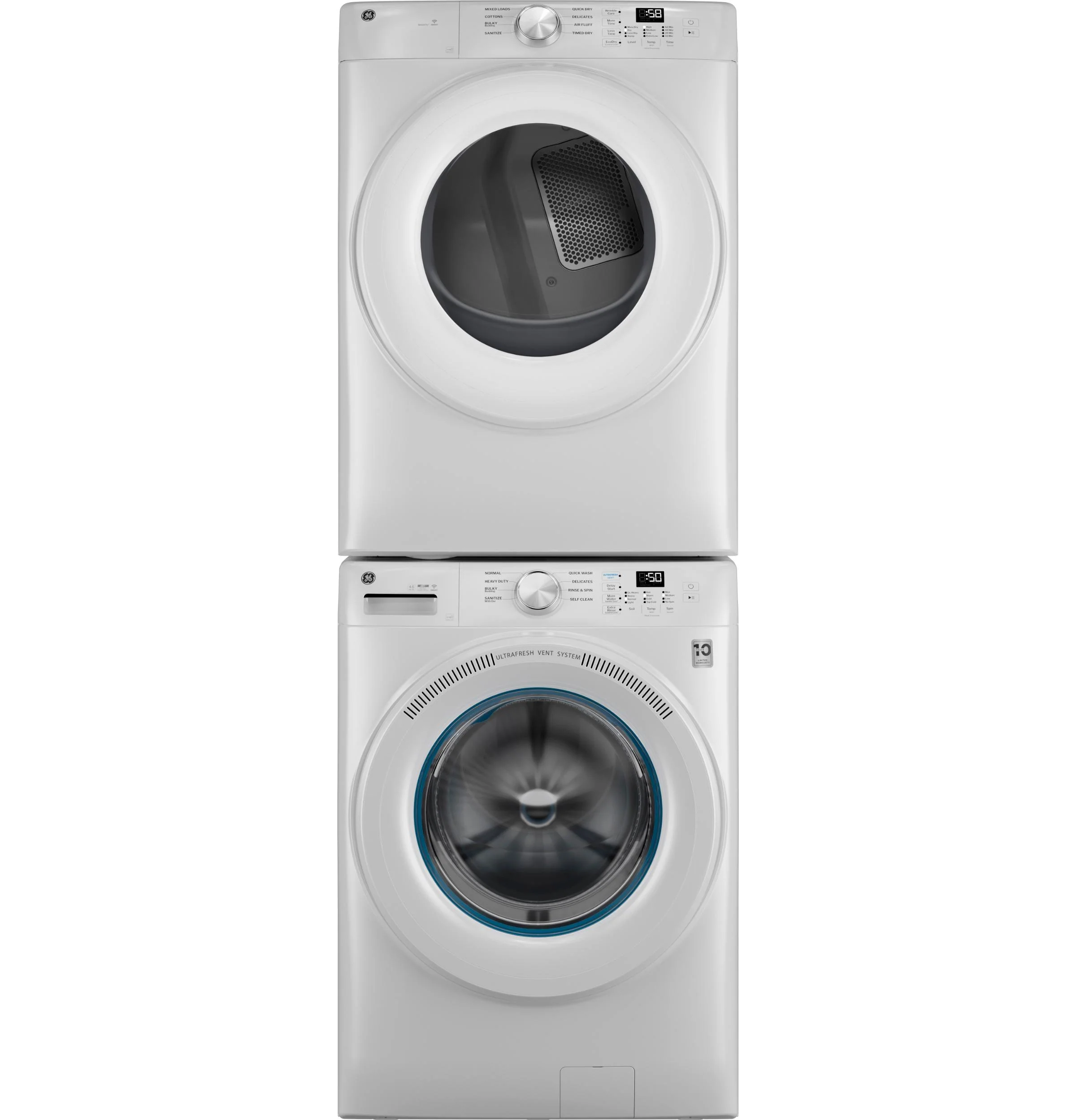 GFD35GSSYWW GE® ENERGY STAR® 7.8 cu. ft. Capacity Smart Front Load Gas Dryer - Image 6