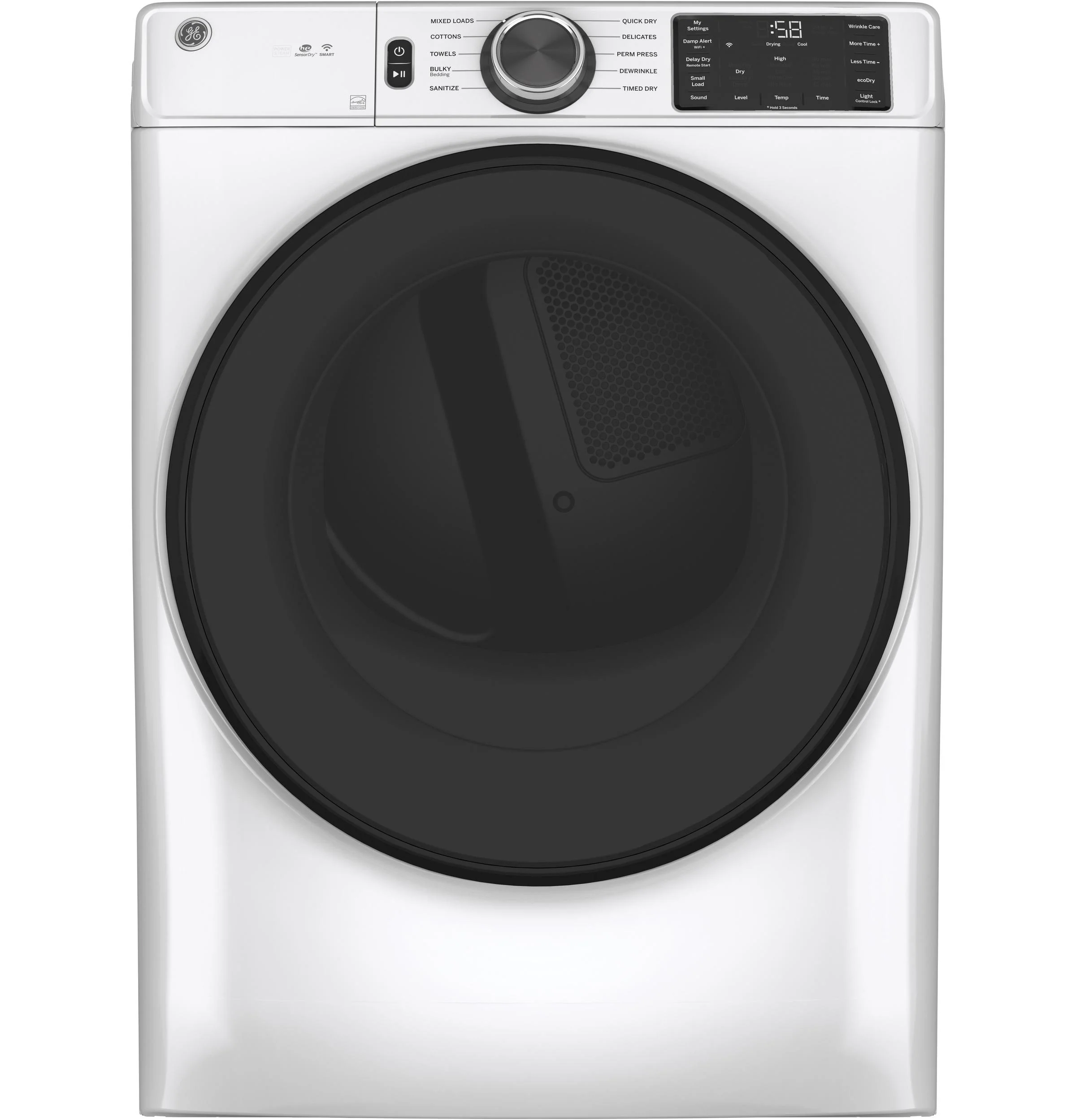 GFD55ESSNWW GE® ENERGY STAR® 7.8 cu. ft. Capacity Smart Front Load Electric Dryer with Sanitize Cycle - Image 27