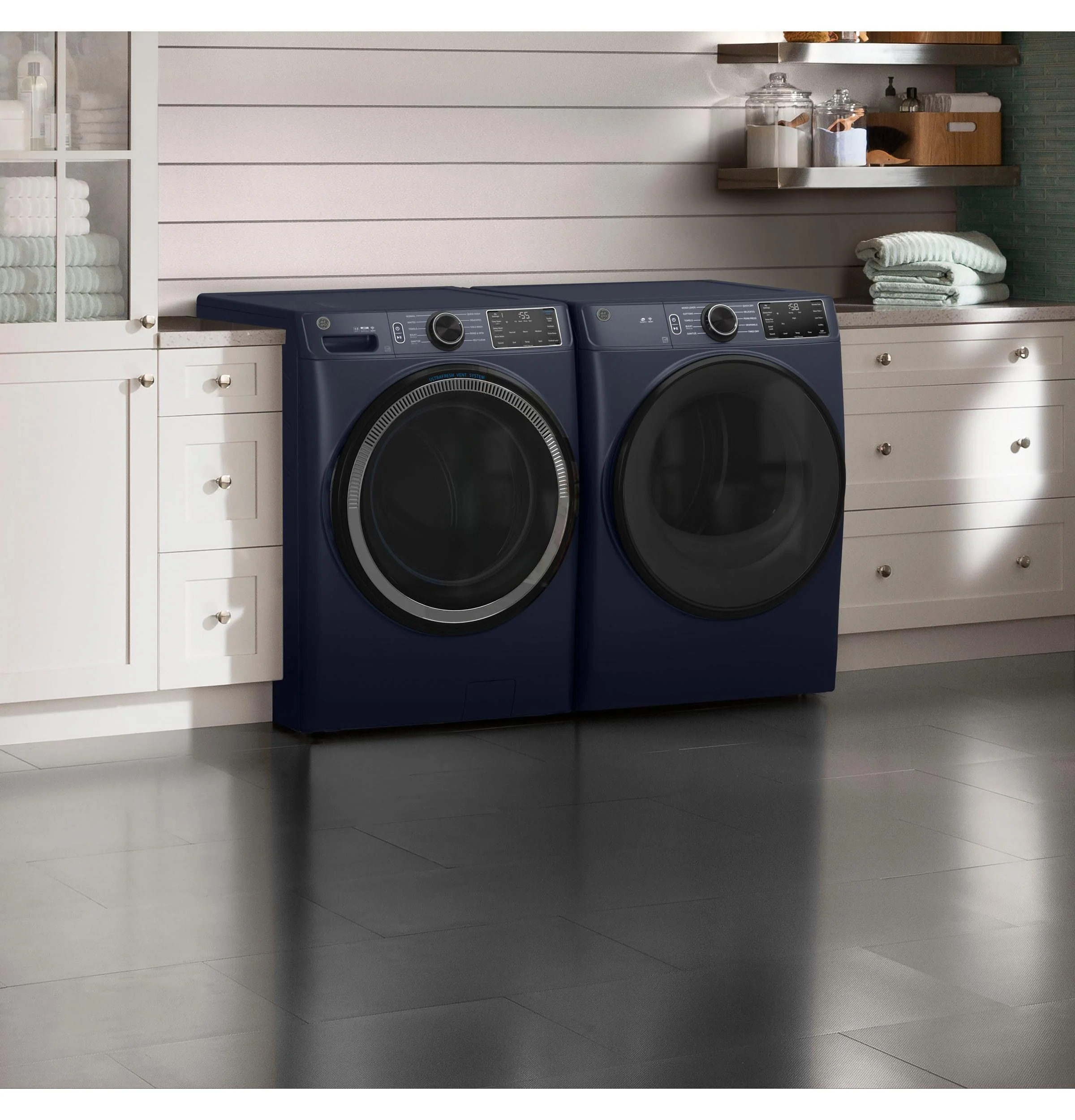 GFD55GSPRRS GE® ENERGY STAR® 7.8 cu. ft. Capacity Smart Front Load Gas Dryer with Sanitize Cycle - Image 25