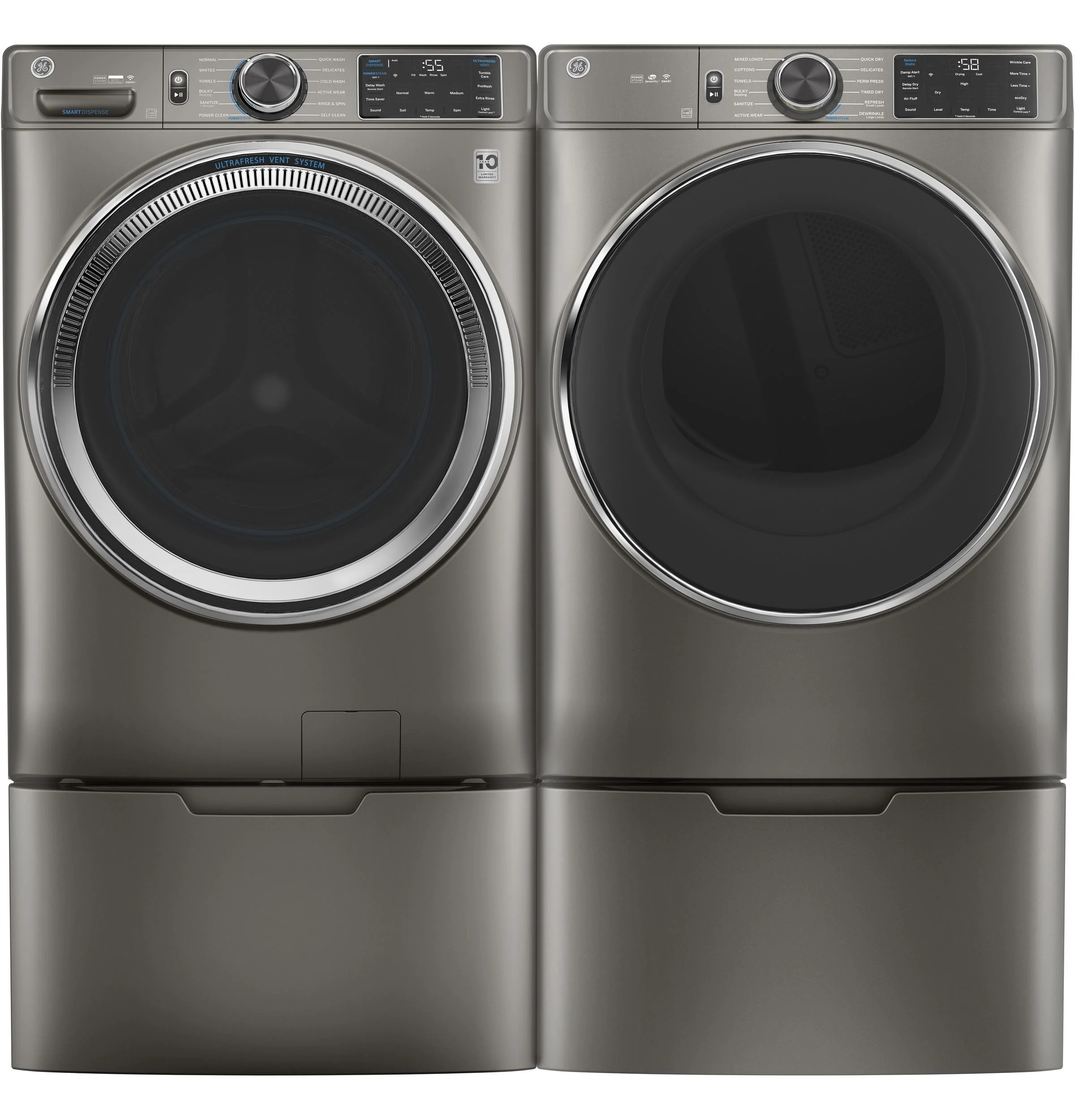 GE® 7.8 cu. ft. Capacity Smart Front Load Electric Dryer with Steam and Sanitize Cycle - Image 29