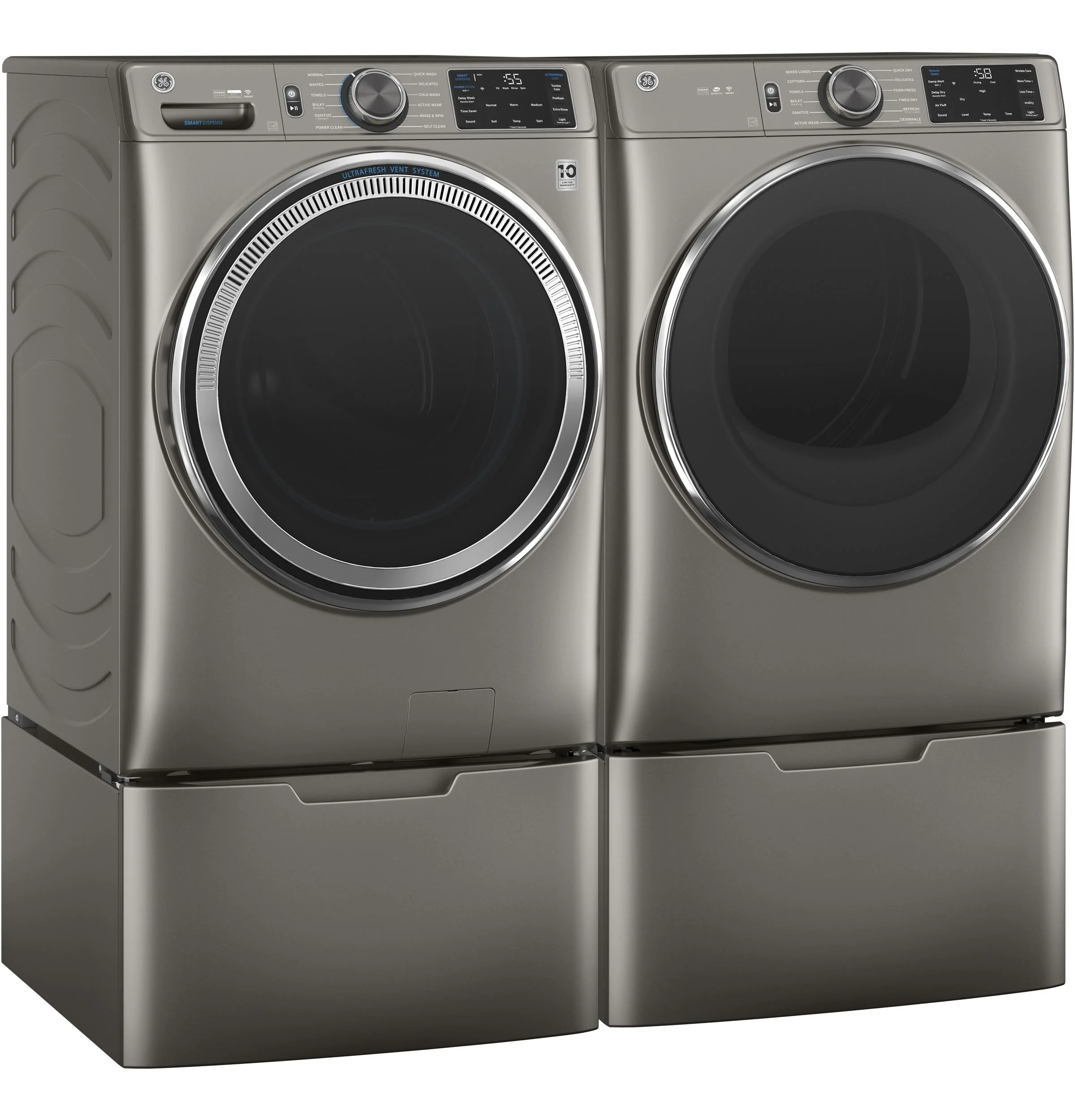 GE® 7.8 cu. ft. Capacity Smart Front Load Electric Dryer with Steam and Sanitize Cycle - Image 30