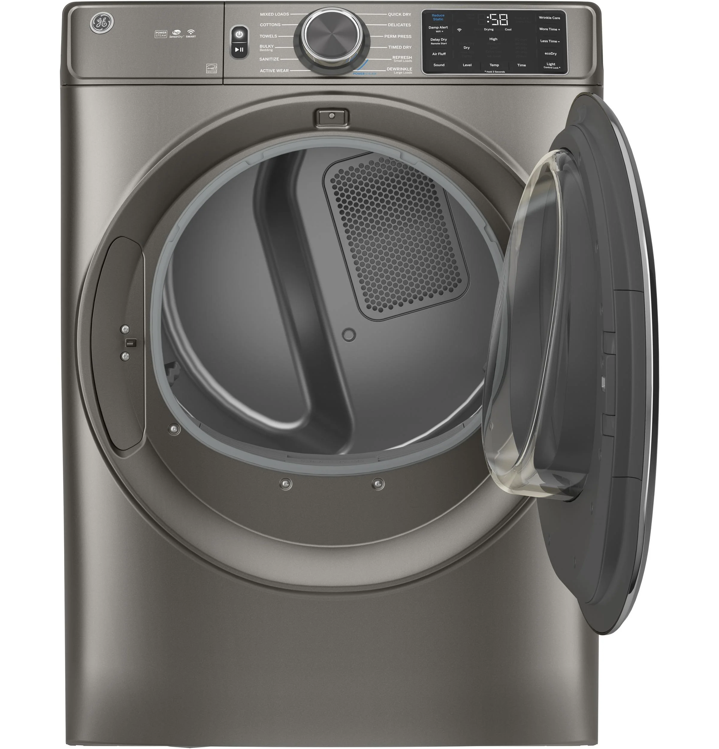 GE® 7.8 cu. ft. Capacity Smart Front Load Gas Dryer with Steam and Sanitize Cycle - Image 4