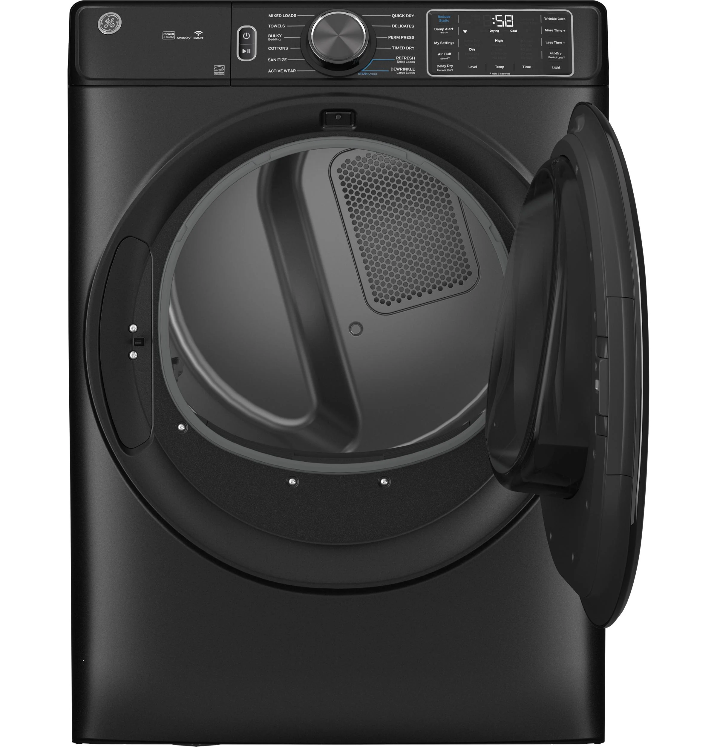 GFD65GSPVDS GE® ENERGY STAR® 7.8 cu. ft. Capacity Smart Front Load Gas Dryer with Steam and Sanitize Cycle - Image 3