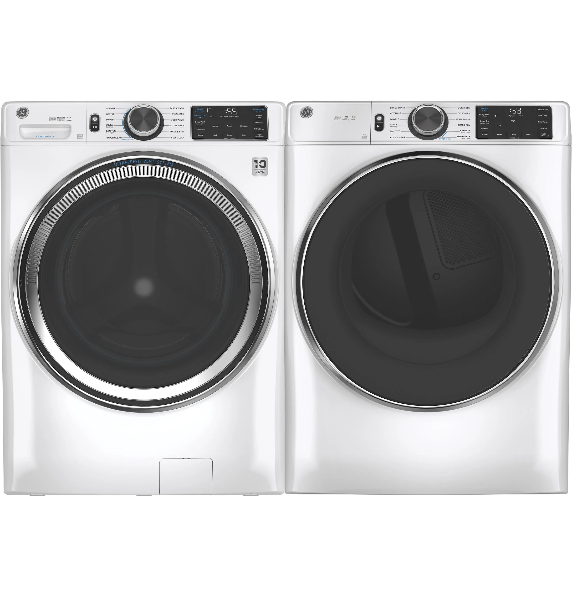 GE® 7.8 cu. ft. Capacity Smart Front Load Gas Dryer with Steam and Sanitize Cycle - Image 26