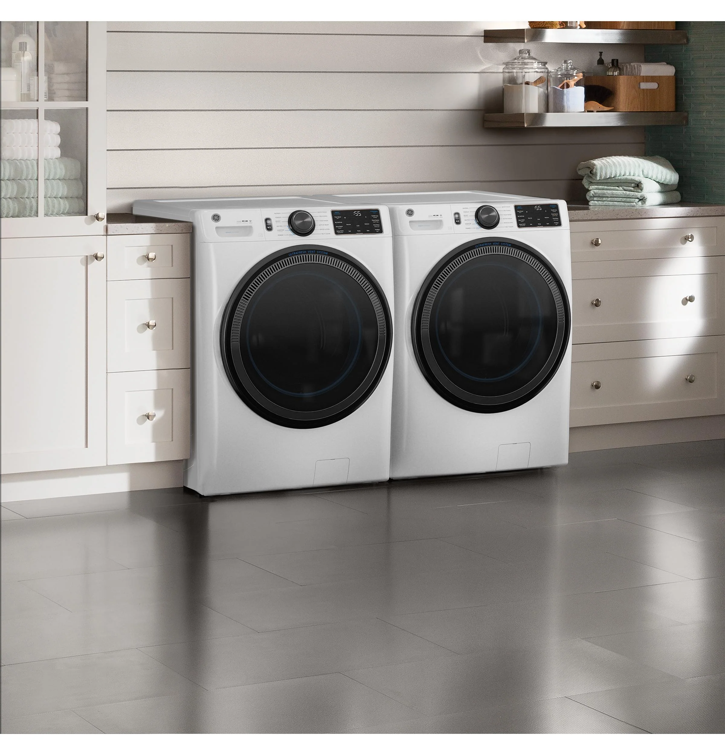 GFD65GSSVWW GE® ENERGY STAR® 7.8 cu. ft. Capacity Smart Front Load Gas Dryer with Steam and Sanitize Cycle - Image 10