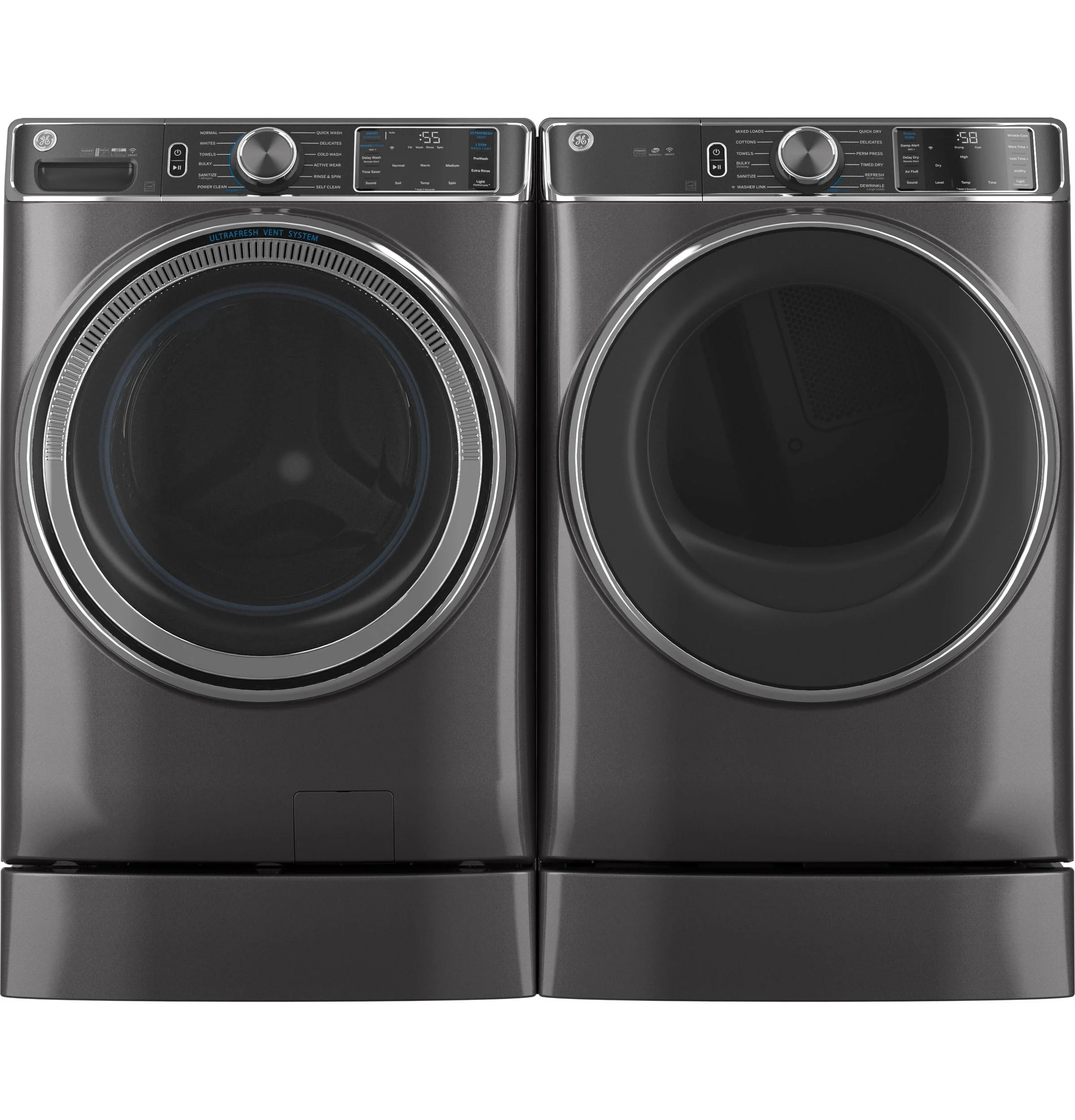 GE® 7.8 cu. ft. Capacity Smart Front Load Electric Dryer with Steam and Sanitize Cycle - Image 25