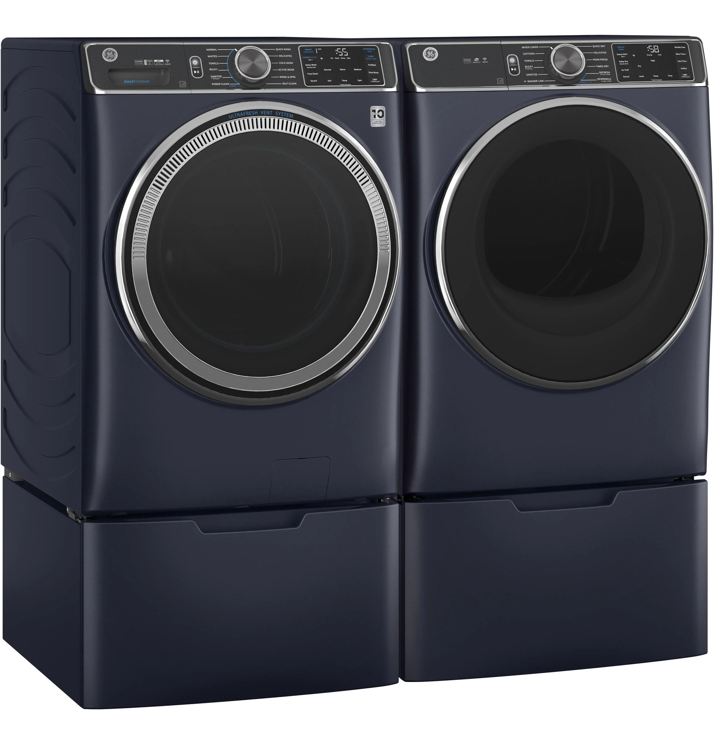 GE® ENERGY STAR® 7.8 cu. ft. Capacity Smart Front Load Electric Dryer with Steam and Sanitize Cycle - Image 30