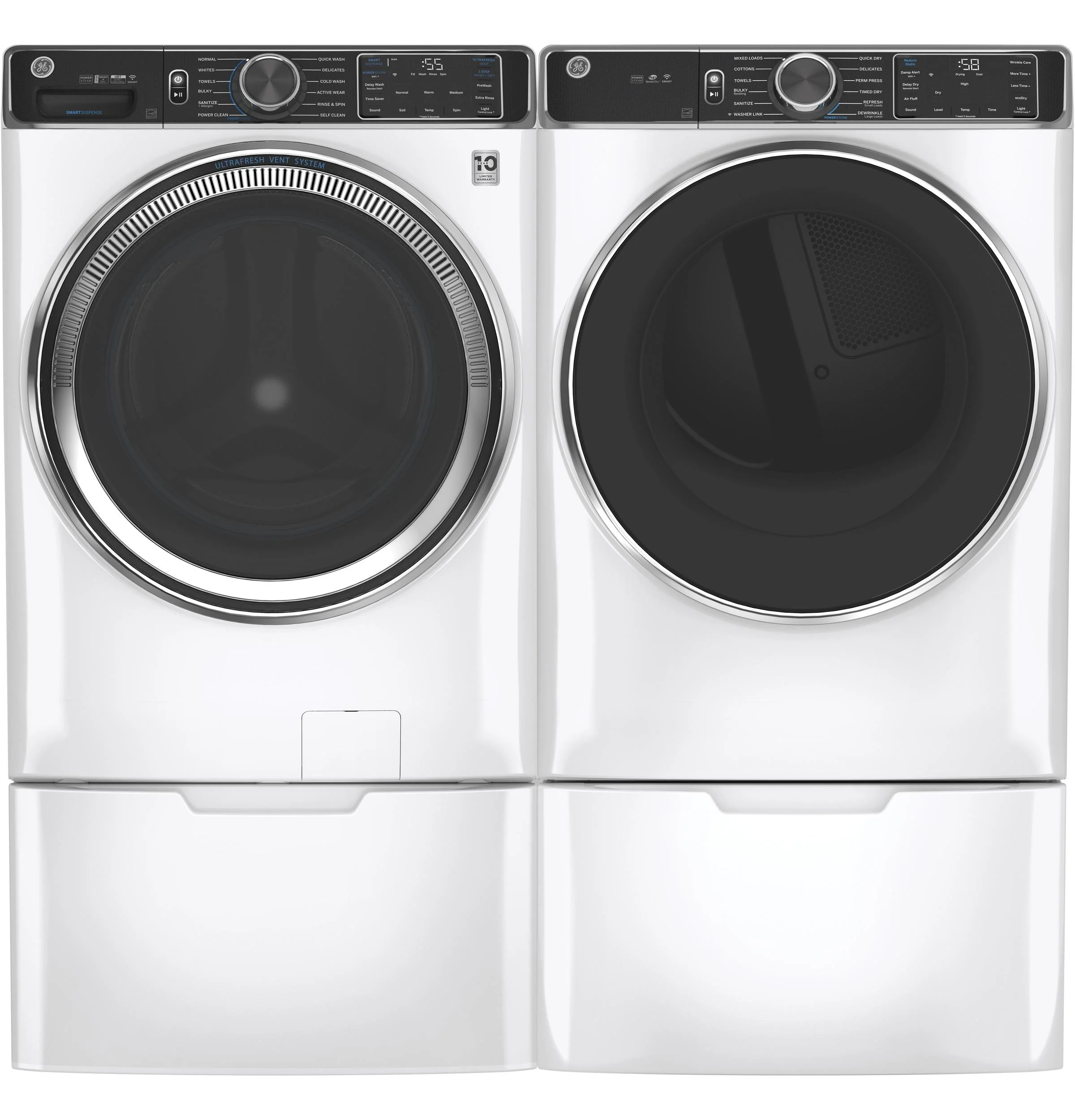 GE® ENERGY STAR® 7.8 cu. ft. Capacity Smart Front Load Electric Dryer with Steam and Sanitize Cycle - Image 26