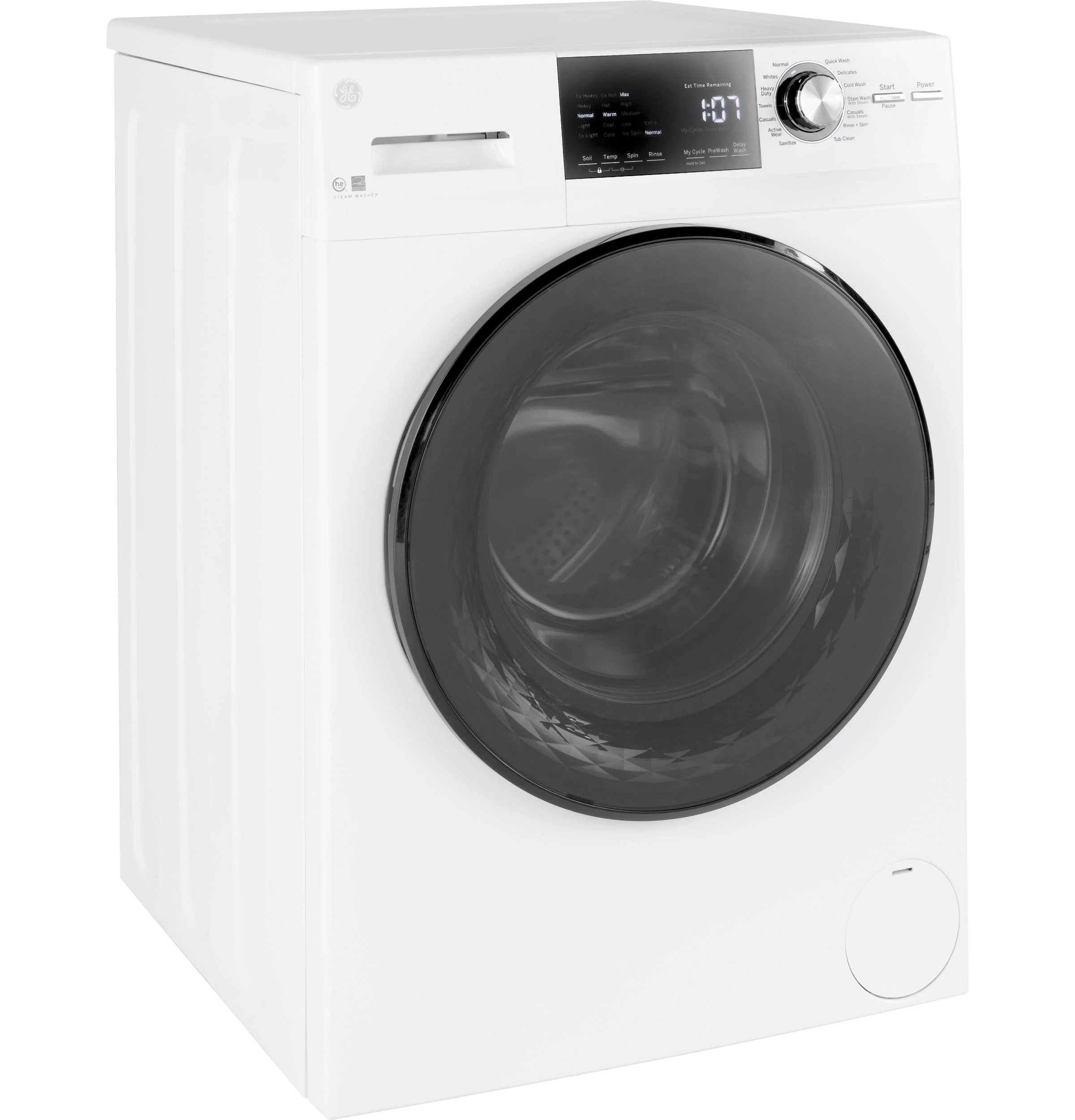 GFW148SSMWW GE® ENERGY STAR® 24" 2.4 Cu. Ft. Front Load Washer with Steam - Image 9