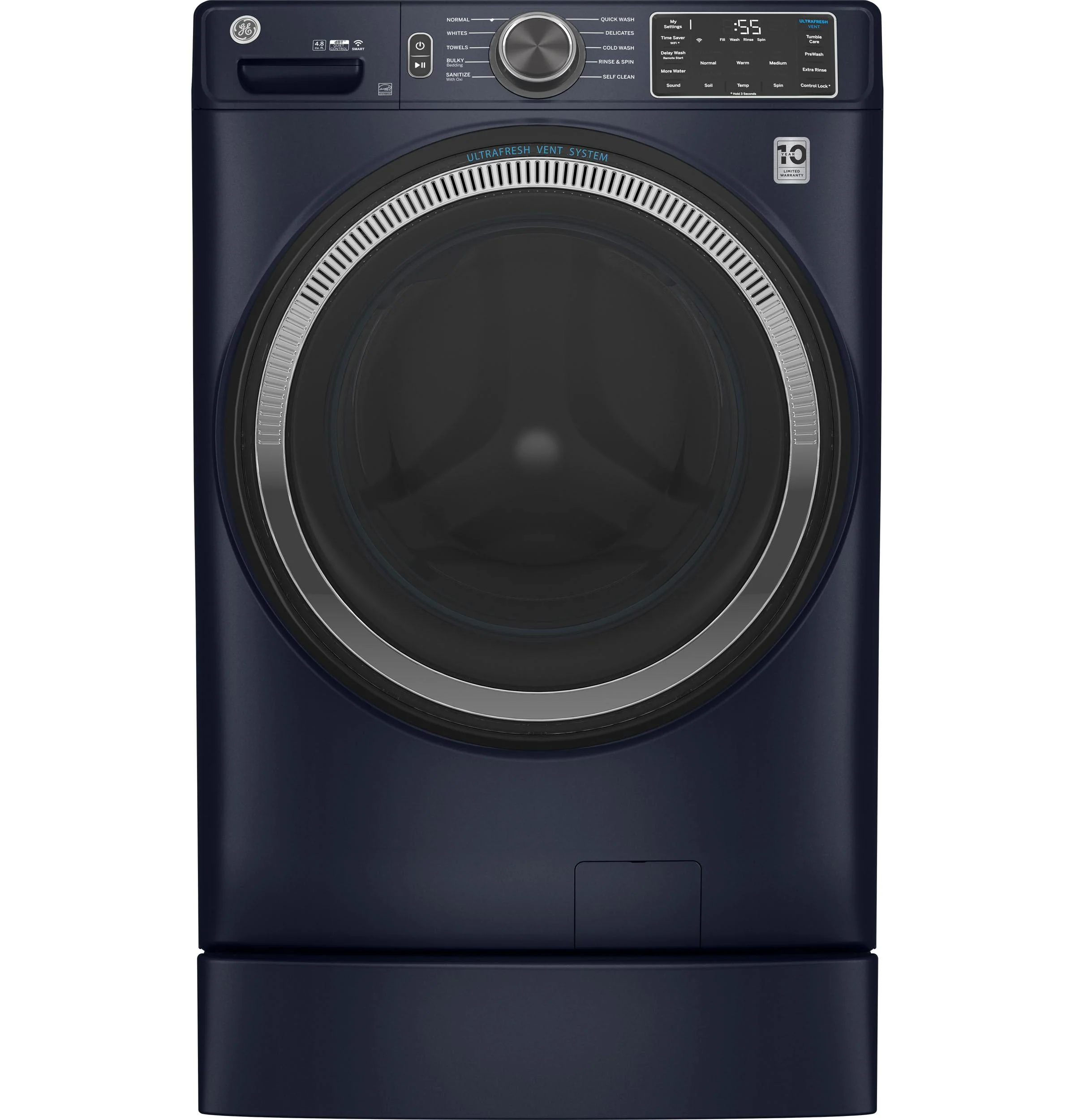 GFW550SPRRS GE® ENERGY STAR® 4.8 cu. ft. Capacity Smart Front Load Washer with UltraFresh Vent System with OdorBlock™ and Sanitize w/Oxi - Image 3