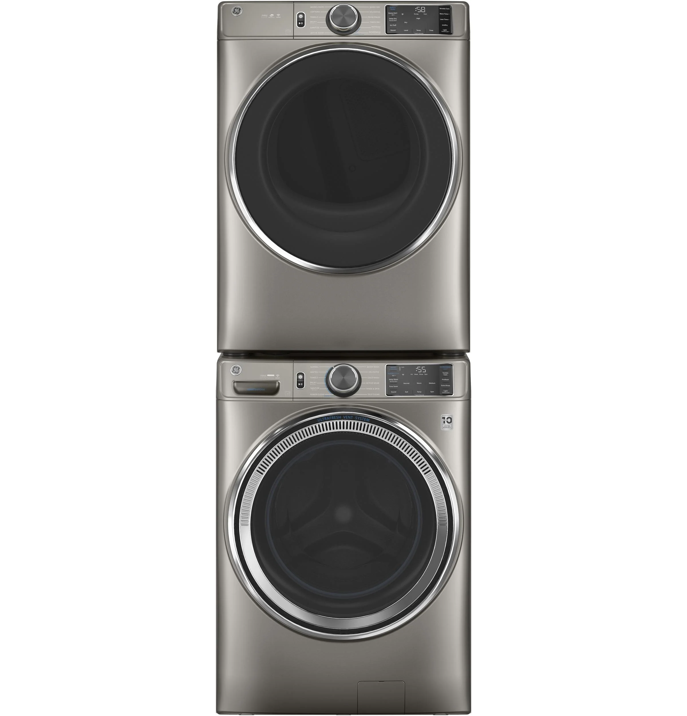 GE® 4.8 cu. ft. Capacity Smart Front Load ENERGY STAR® Steam Washer with SmartDispense™ UltraFresh Vent System with OdorBlock™ and Sanitize + Allergen - Image 8