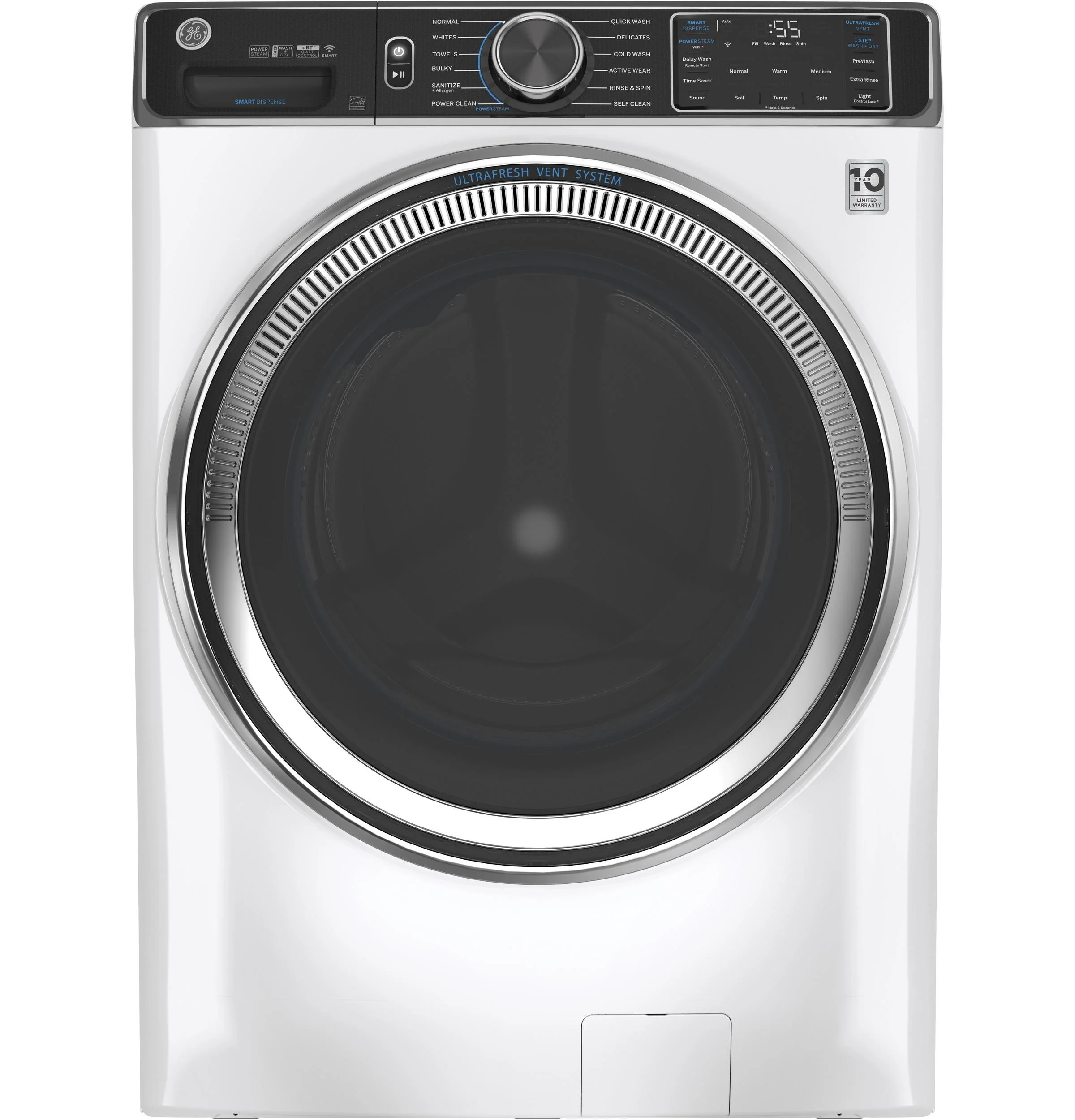 GE® ENERGY STAR® 5.0 cu. ft. Capacity Smart Front Load Steam Washer with SmartDispense™ UltraFresh Vent System with OdorBlock™ and Sanitize Allergen - Image 21