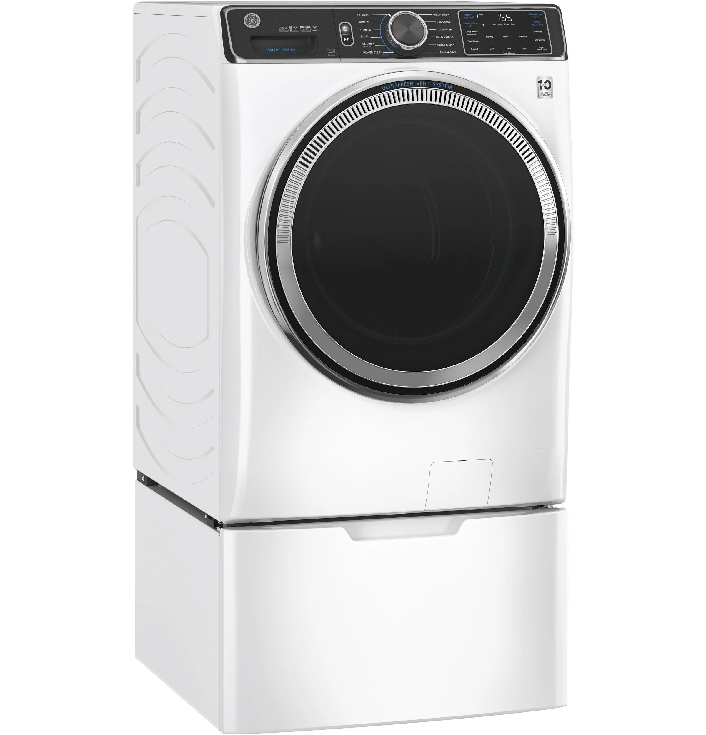 GE® ENERGY STAR® 5.0 cu. ft. Capacity Smart Front Load Steam Washer with SmartDispense™ UltraFresh Vent System with OdorBlock™ and Sanitize Allergen - Image 24