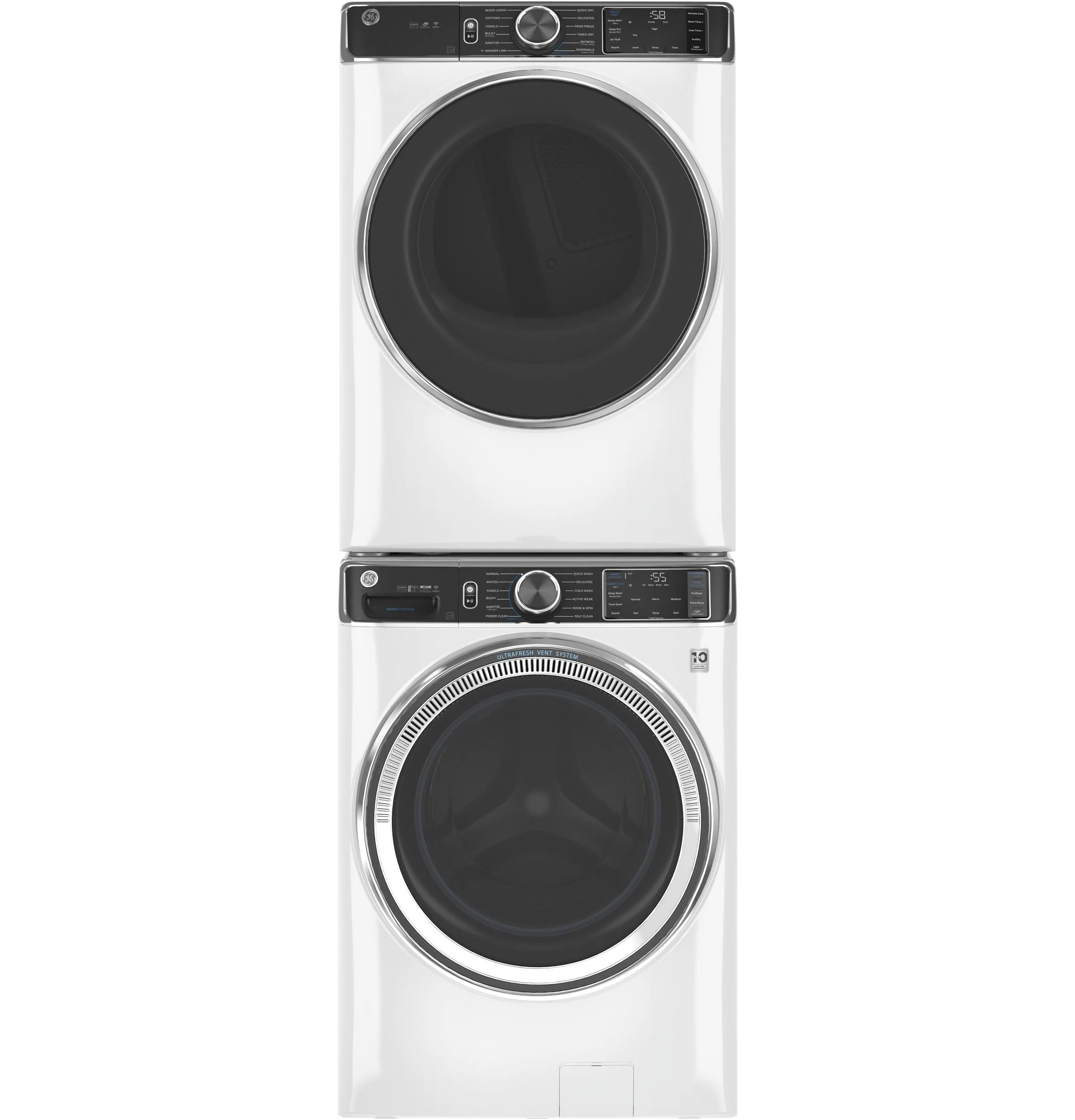 GE® ENERGY STAR® 5.0 cu. ft. Capacity Smart Front Load Steam Washer with SmartDispense™ UltraFresh Vent System with OdorBlock™ and Sanitize Allergen - Image 8