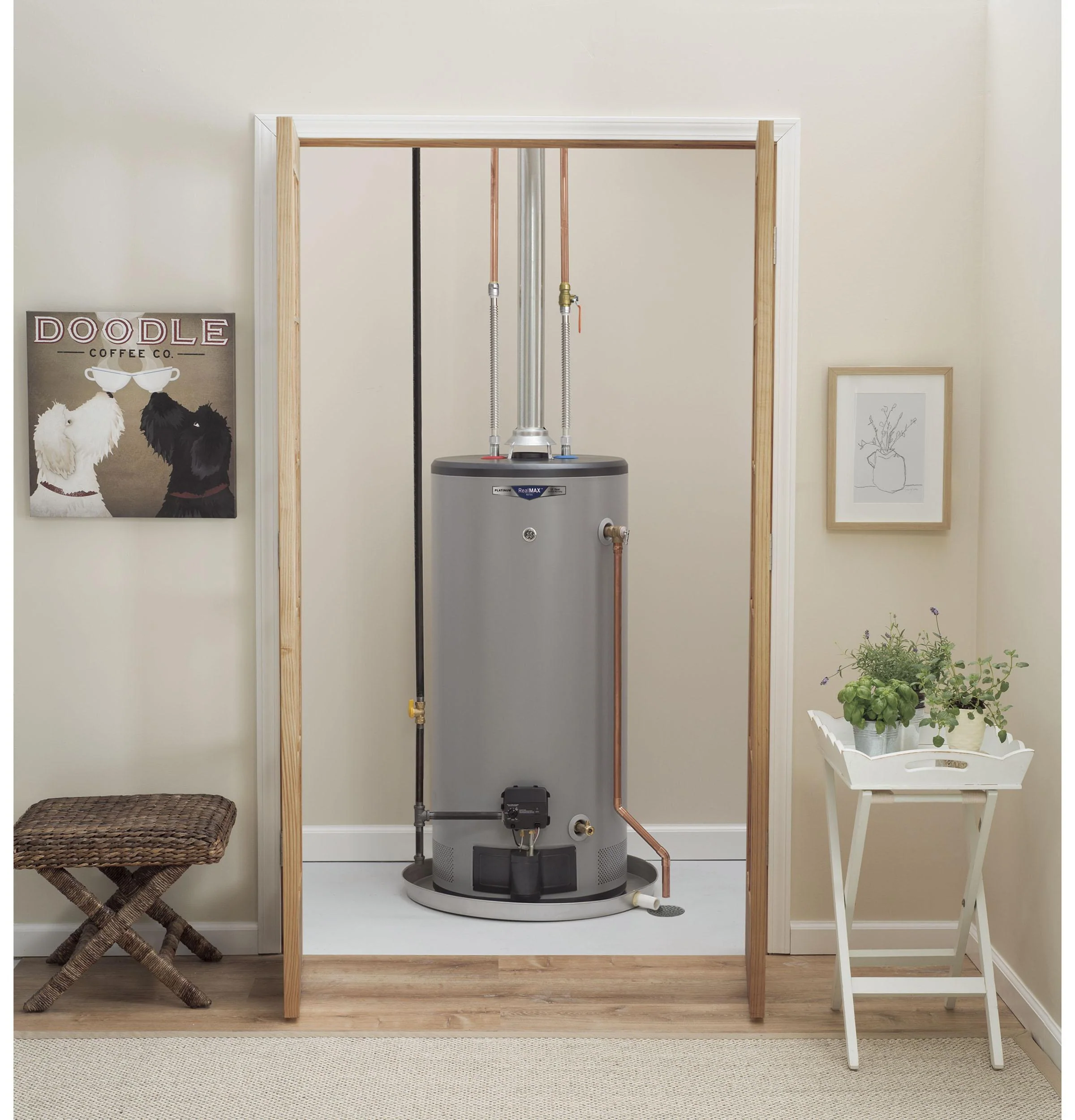 GG40S12BXR GE RealMAX Platinum 40-Gallon Short Natural Gas Atmospheric Water Heater - Image 5