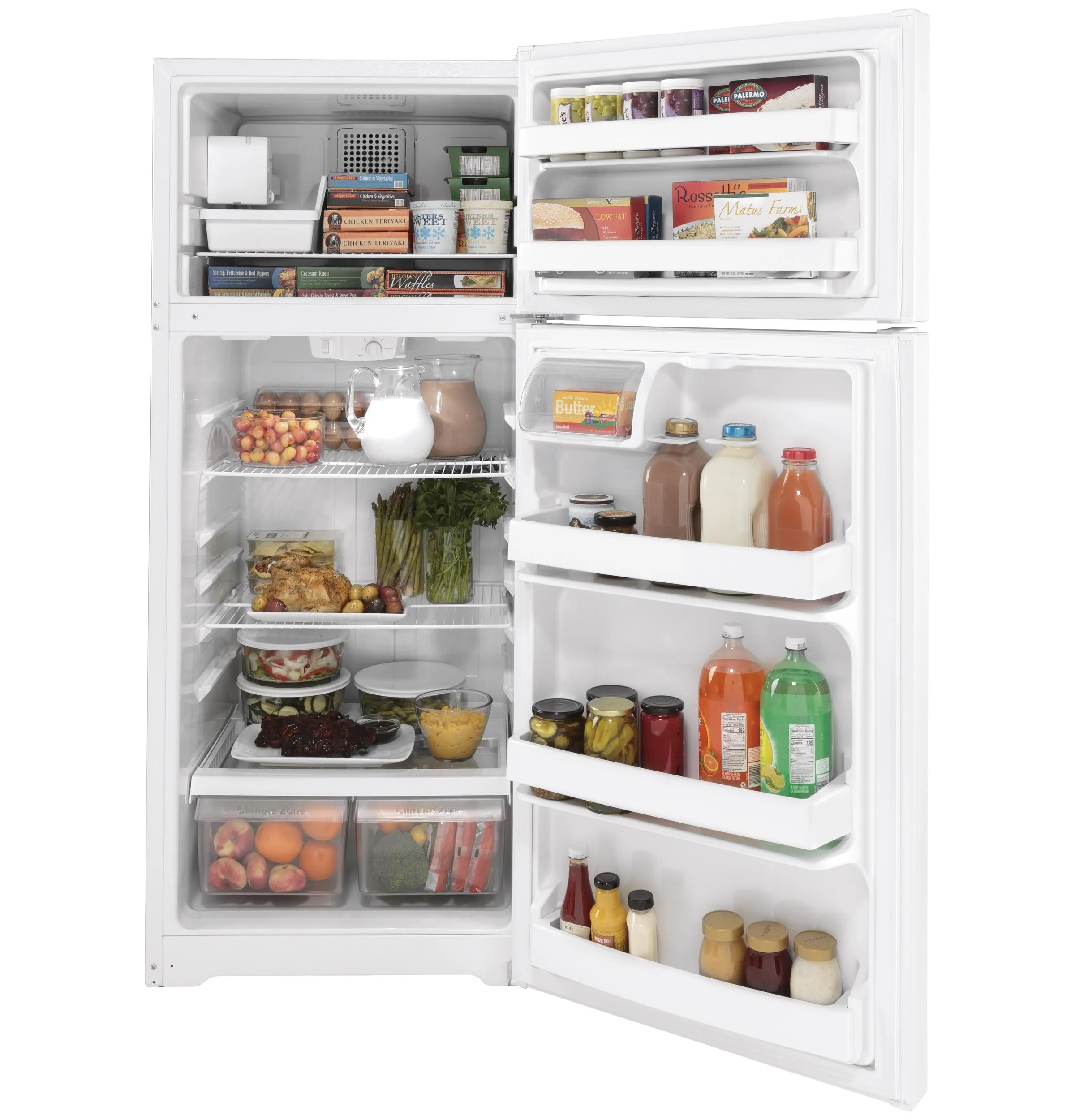GIE18DTNRWW GE® ENERGY STAR® 17.5 Cu. Ft. Top-Freezer Refrigerator - Image 2